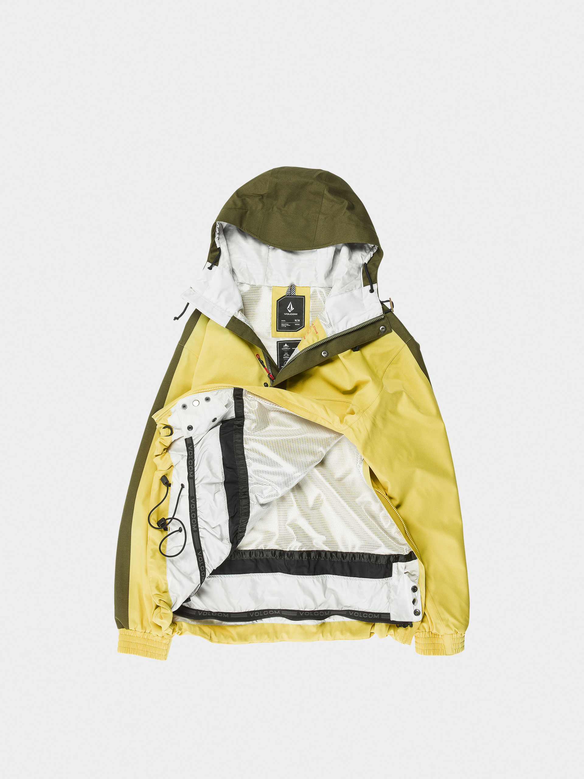 Pentru bărbați Geacă de snowboard Volcom Longo 20K Pullover (dark yellow)