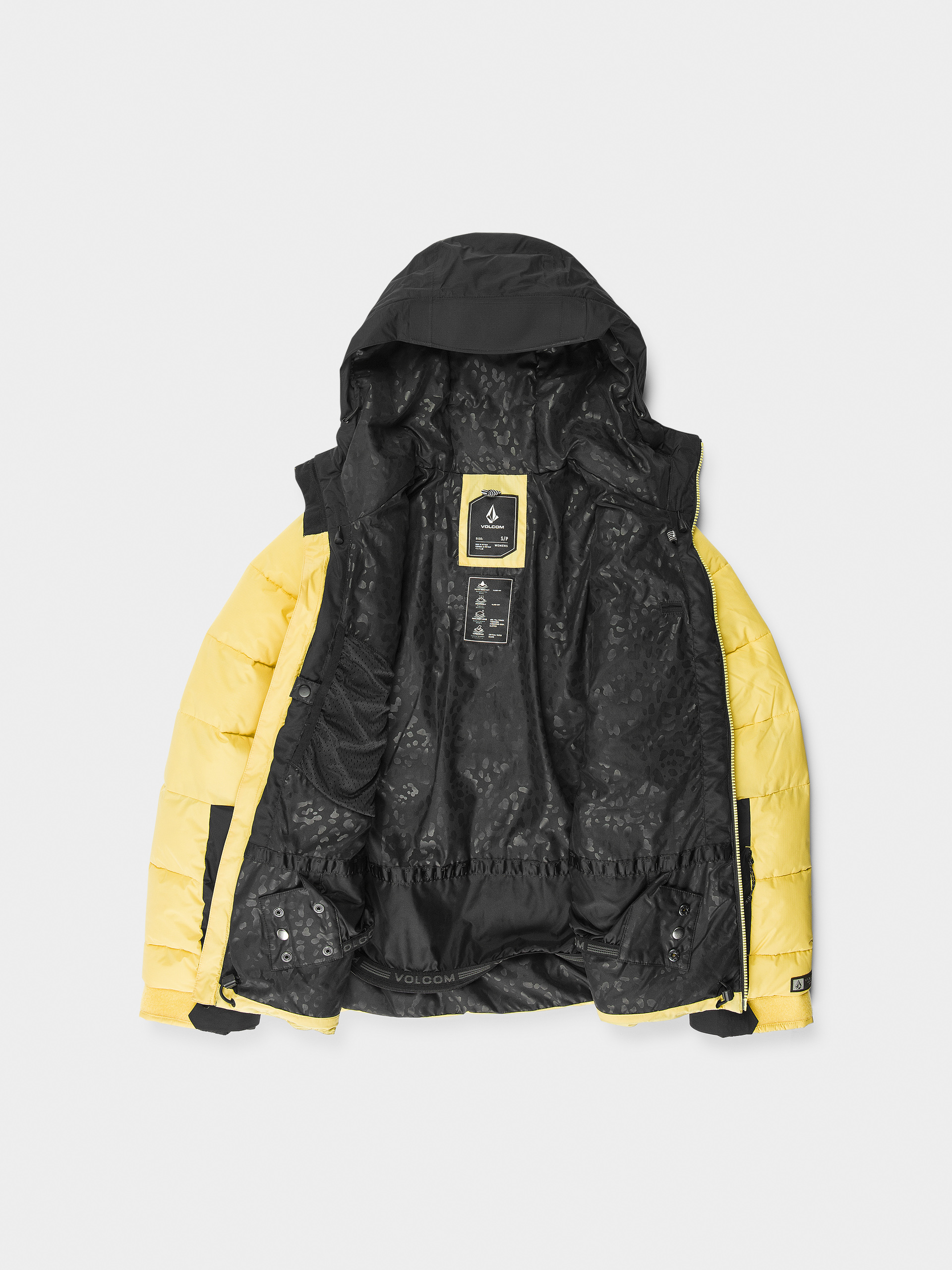 Pentru femei Geacă de snowboard Volcom Puffleup (dark yellow)