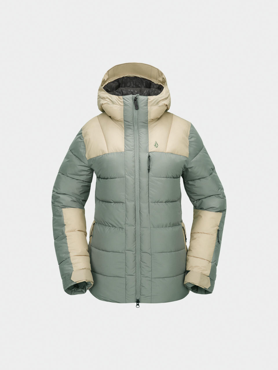 Pentru femei Geacă de snowboard Volcom Puffleup (lichen green)