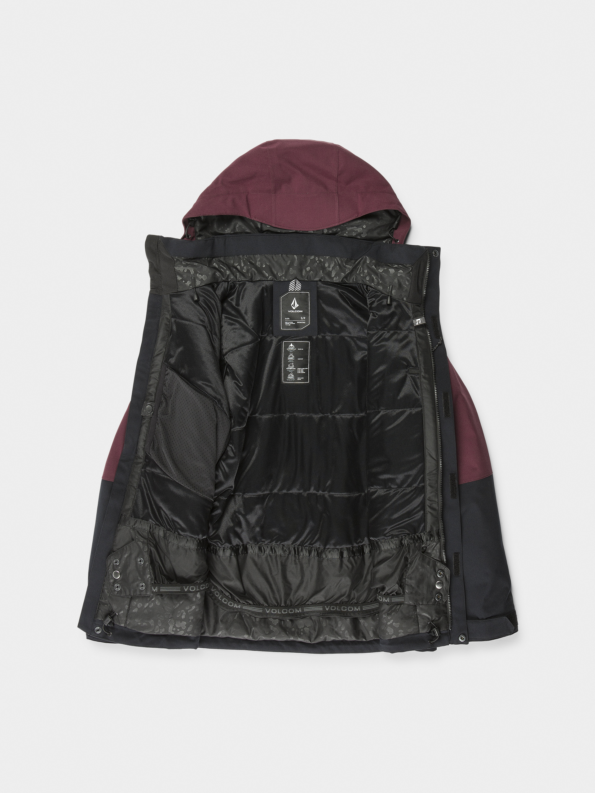 Pentru femei Geacă de snowboard Volcom Shelter 3D Stretch (burgundy)