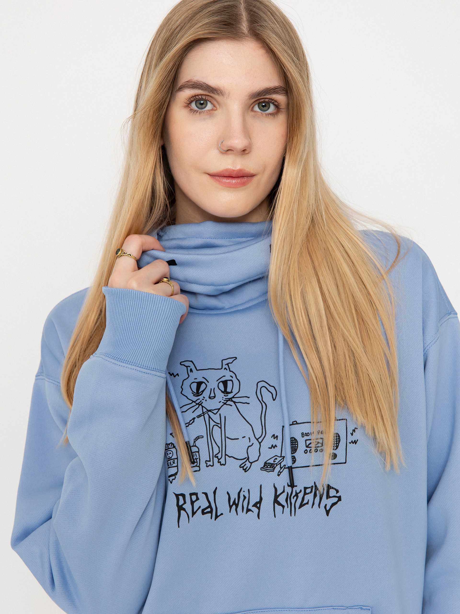 Pentru femei Hanorac termic Volcom Riding Hydro HD (crystal blue)