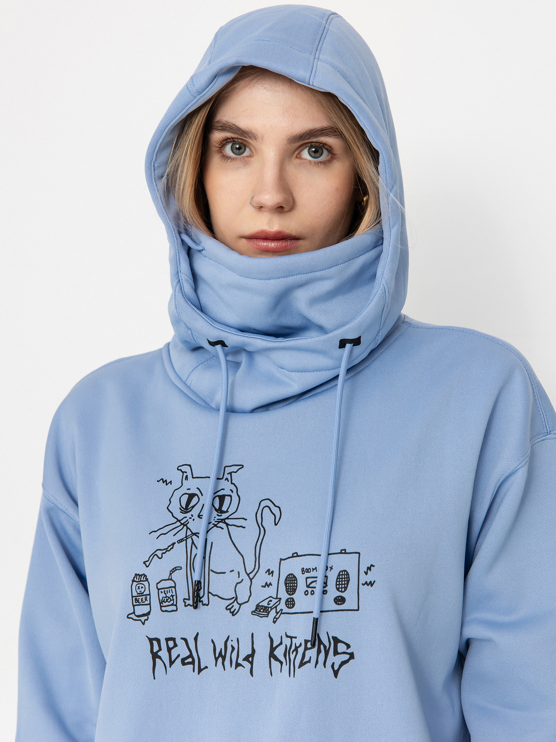 Pentru femei Hanorac termic Volcom Riding Hydro HD (crystal blue)