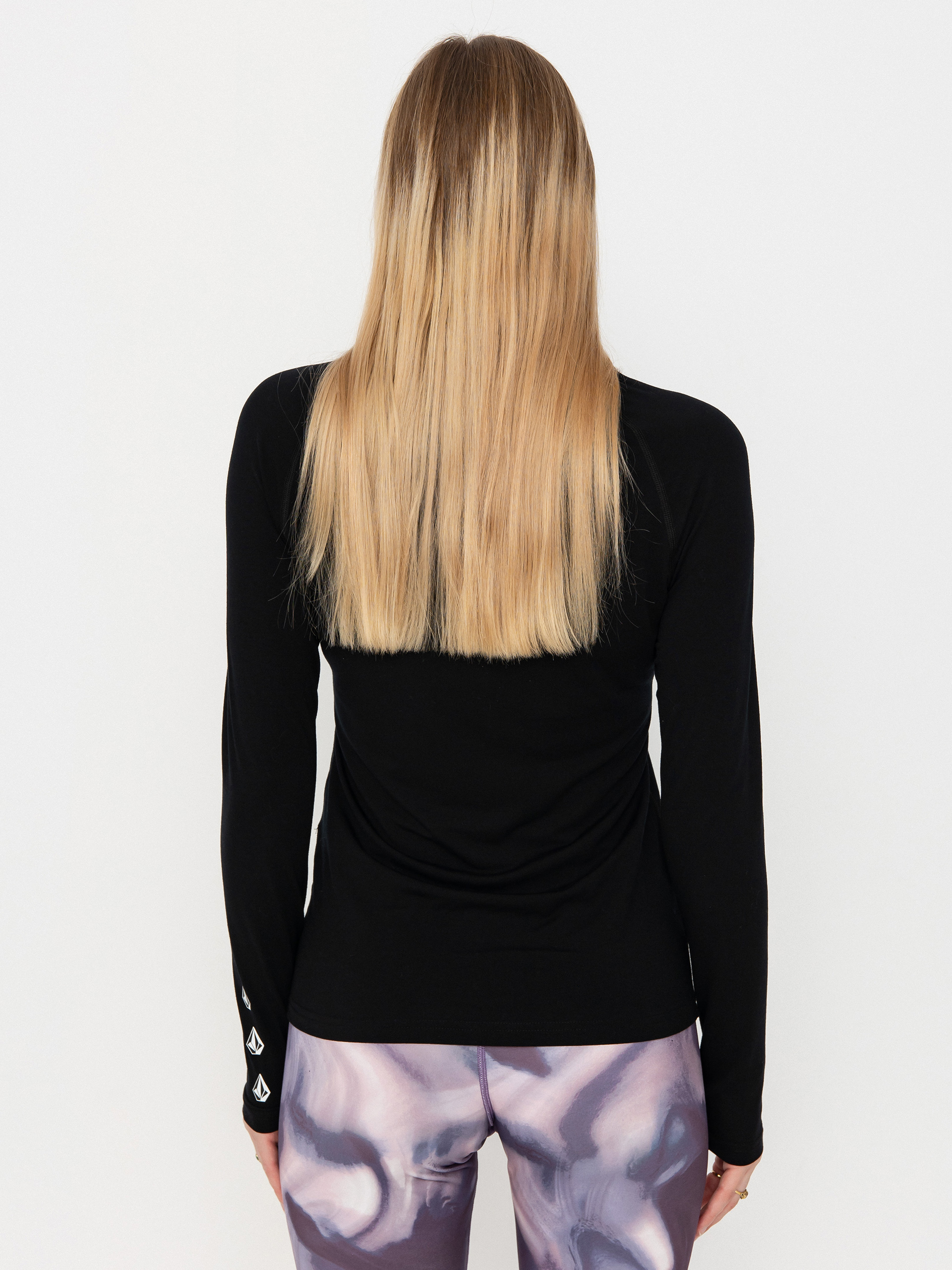 Pentru femei Longsleeve Volcom Merino Blend Crew (black)