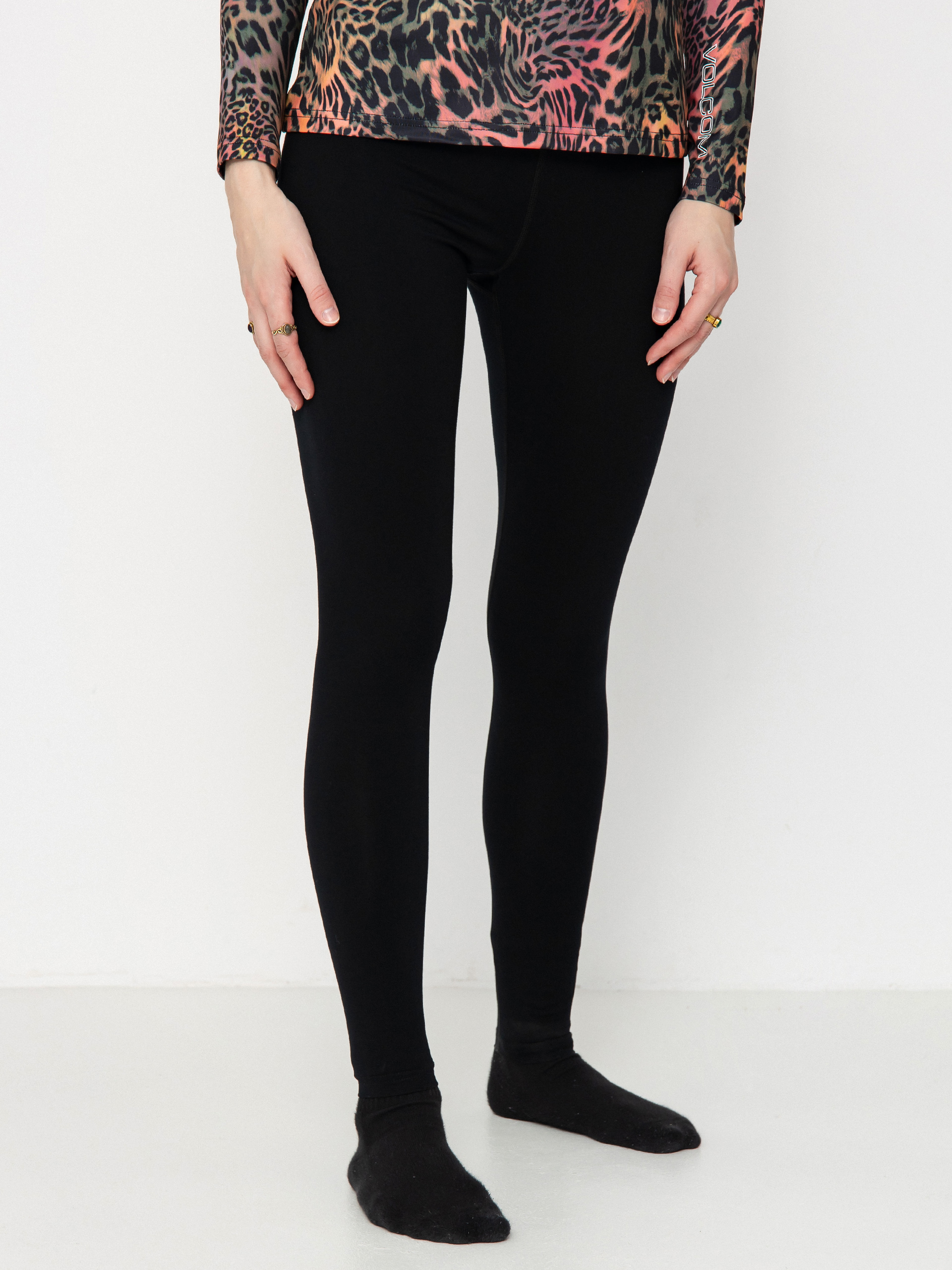 Pentru femei Colanți termici Volcom Merino Blend (black)