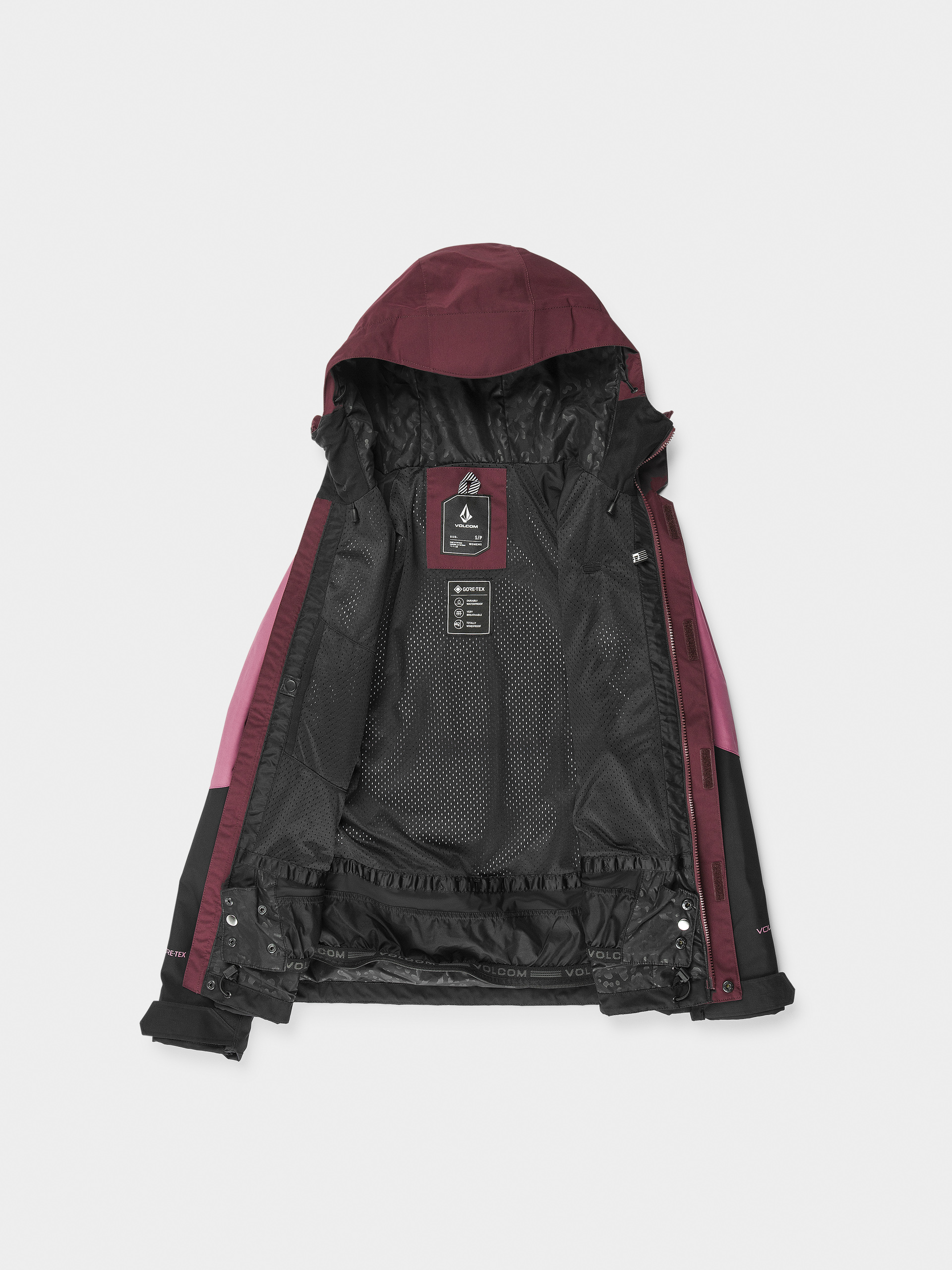 Pentru femei Geacă de snowboard Volcom V.Co Aris Gore Tex (burgundy)