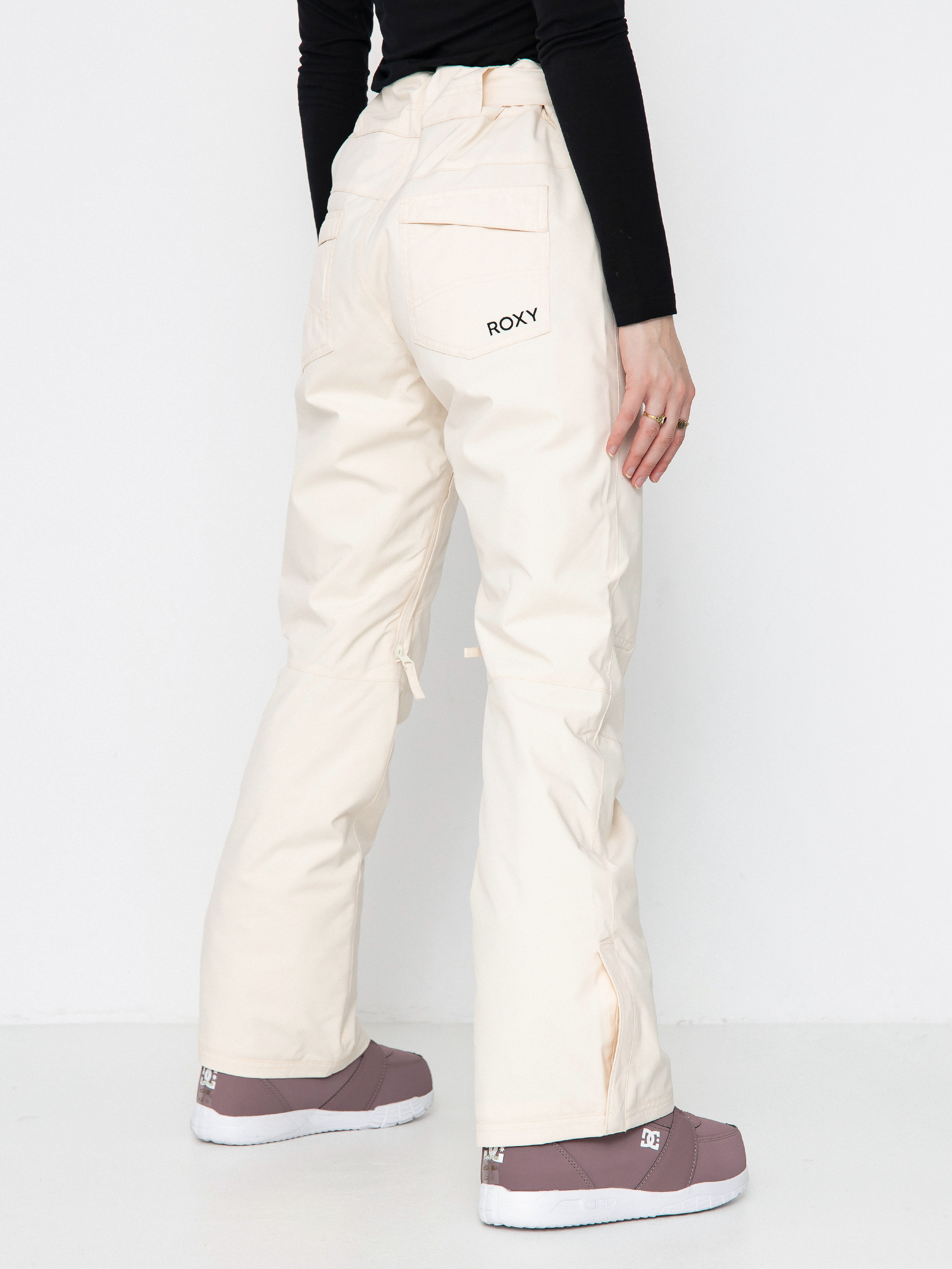 Pentru femei Pantaloni pentru snowboard Roxy Backyard (buttercream)
