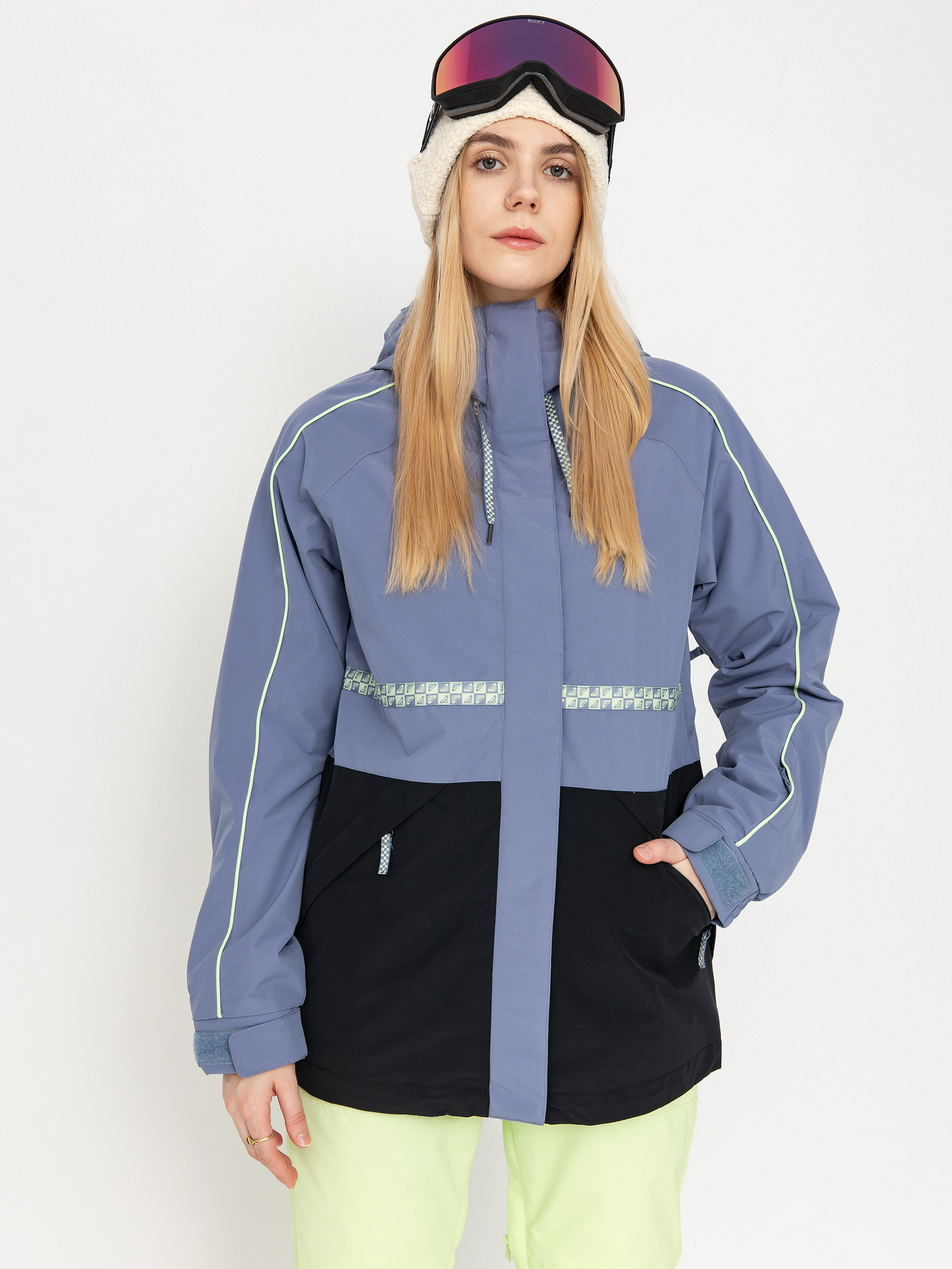 Pentru femei Geacă de snowboard Roxy Highridge Hoodie (wild wind)