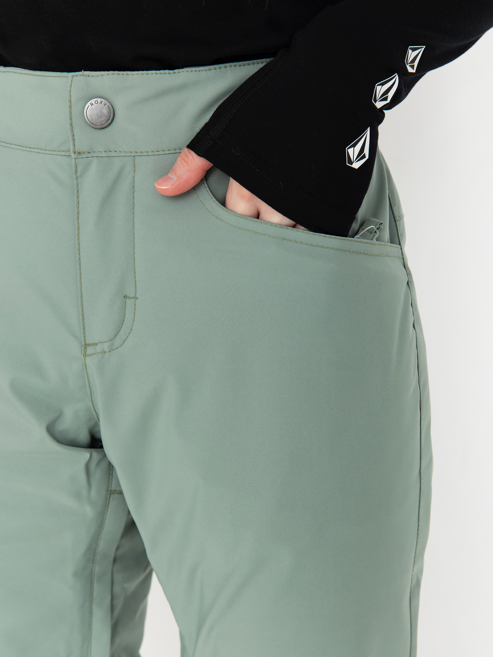 Pentru femei Pantaloni pentru snowboard Roxy Backyard (lily pad)