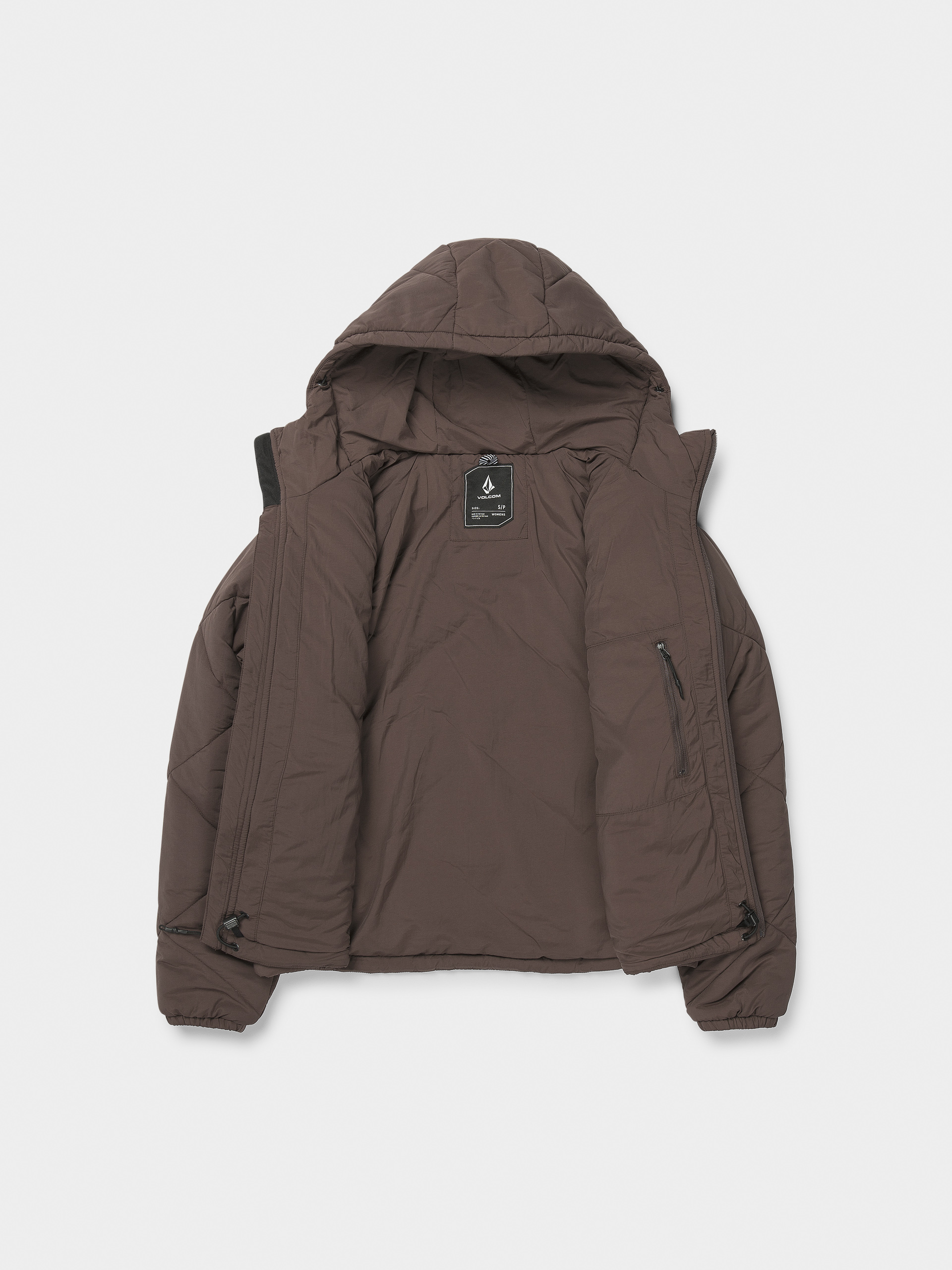 Pentru femei Geacă de snowboard Volcom Quinn Puff (mahogany)