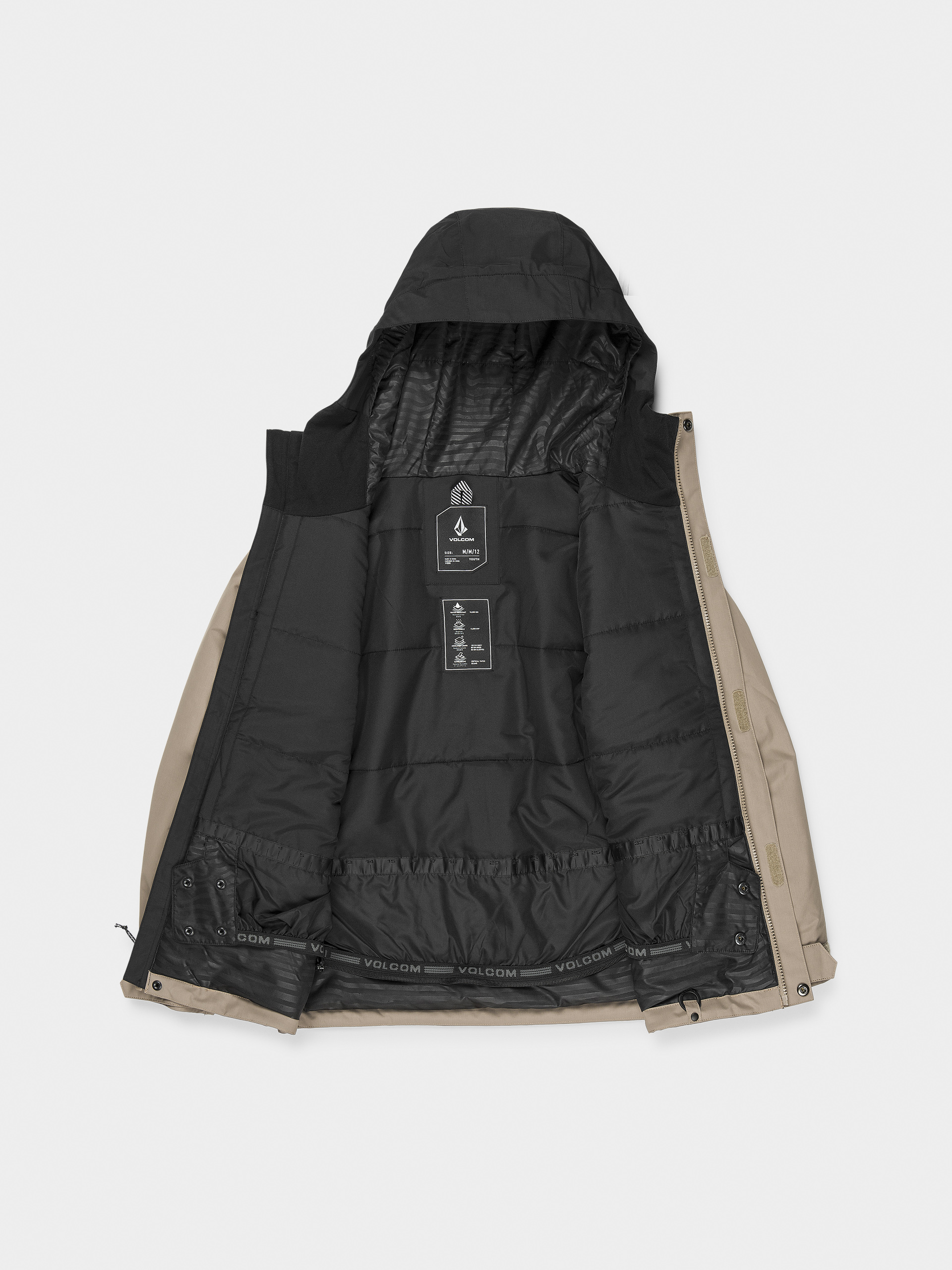 Geacă de snowboard Volcom Stone.91 Ins JR (chestnut brown)