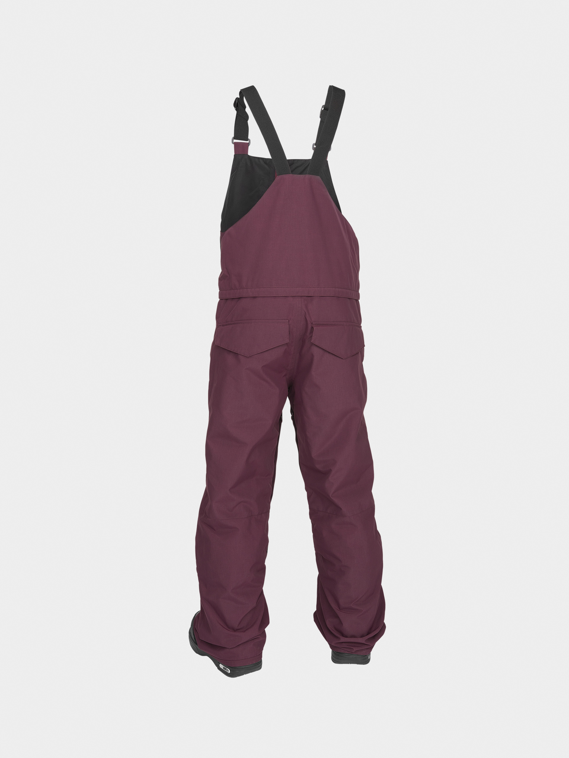Pantaloni pentru snowboard Volcom Barkley Ins Bib Overall JR (burgundy)