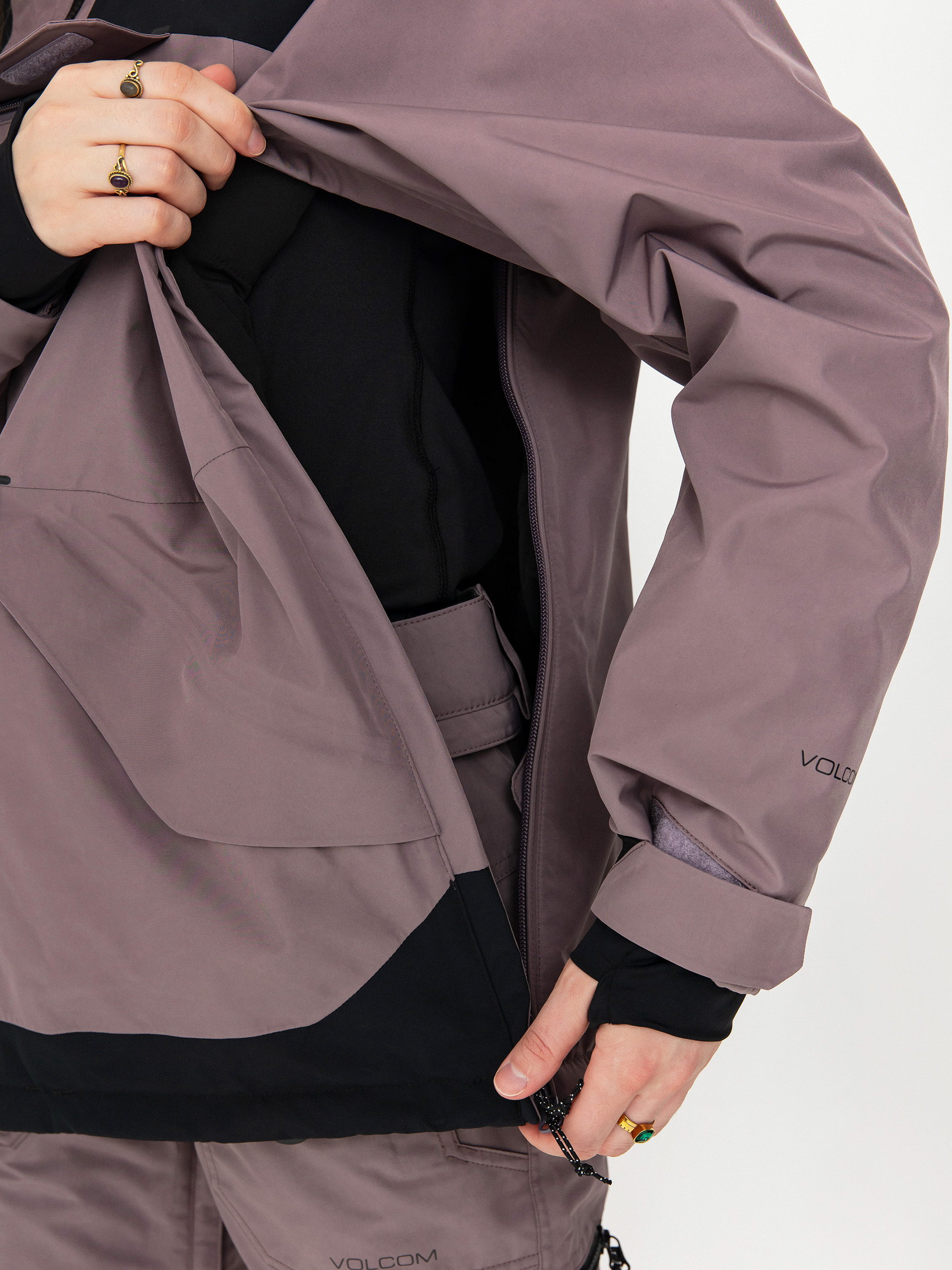 Pentru femei Geacă de snowboard Volcom Fern Ins Gore Pullover (dusty lavender)