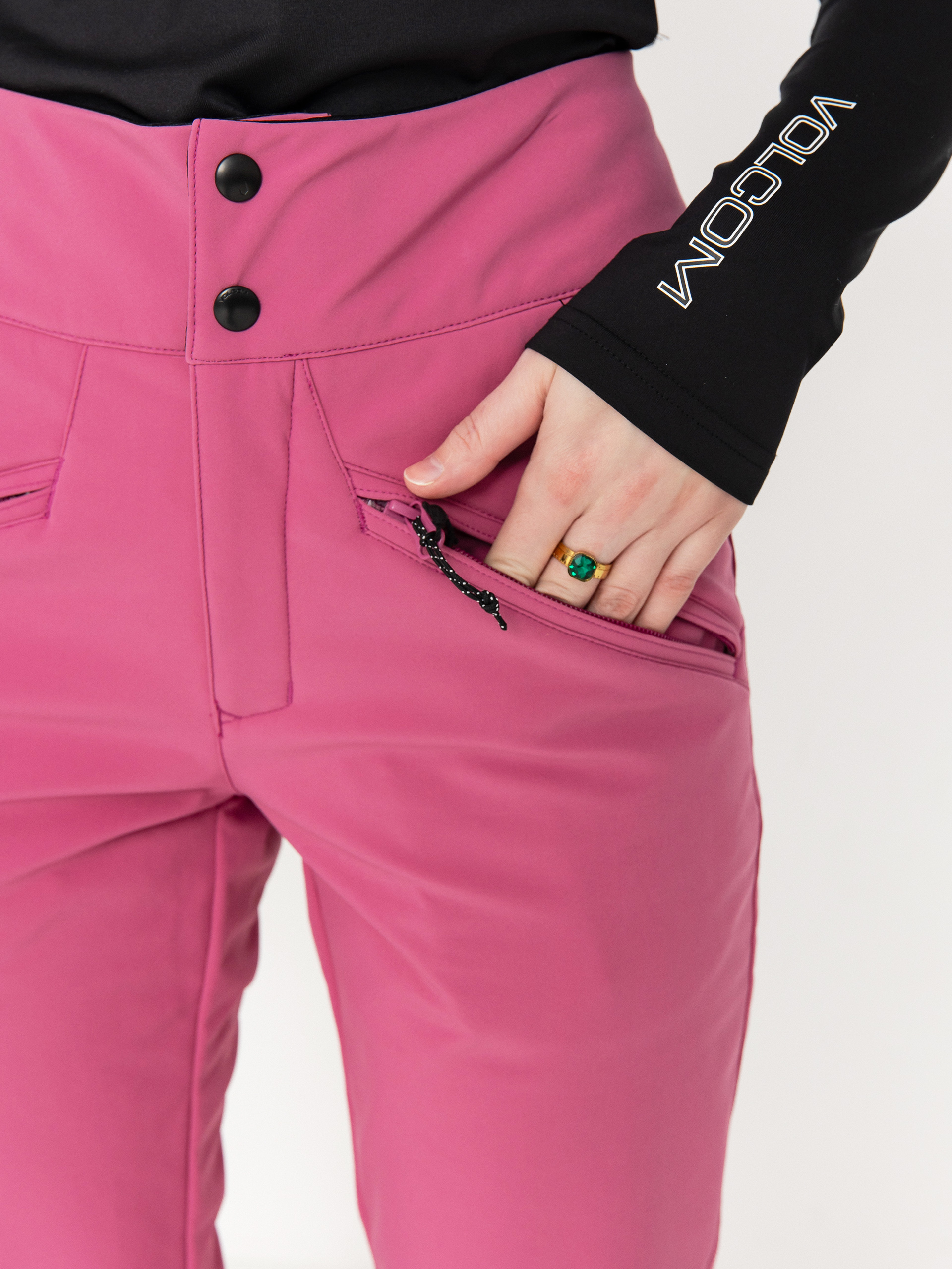 Pentru femei Pantaloni pentru snowboard Volcom Battle Stretch (blurred violet)