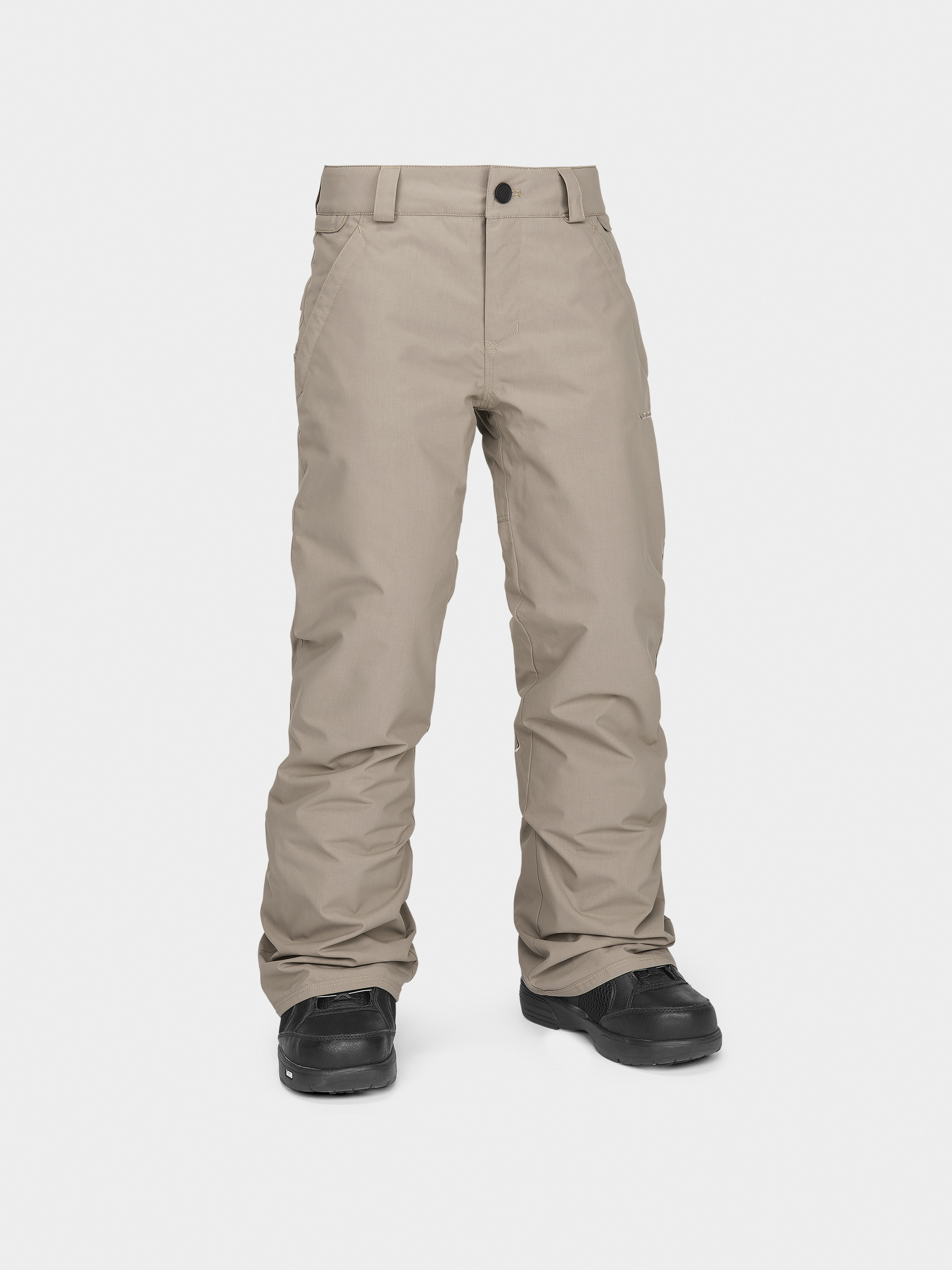 Pantaloni pentru snowboard Volcom Freakin Chino Youth Ins JR (chestnut brown)