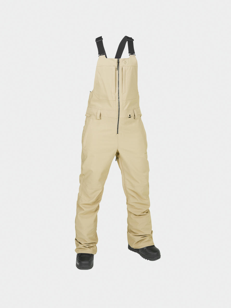 Pentru femei Pantaloni pentru snowboard Volcom Swift Bib Overall (sand)