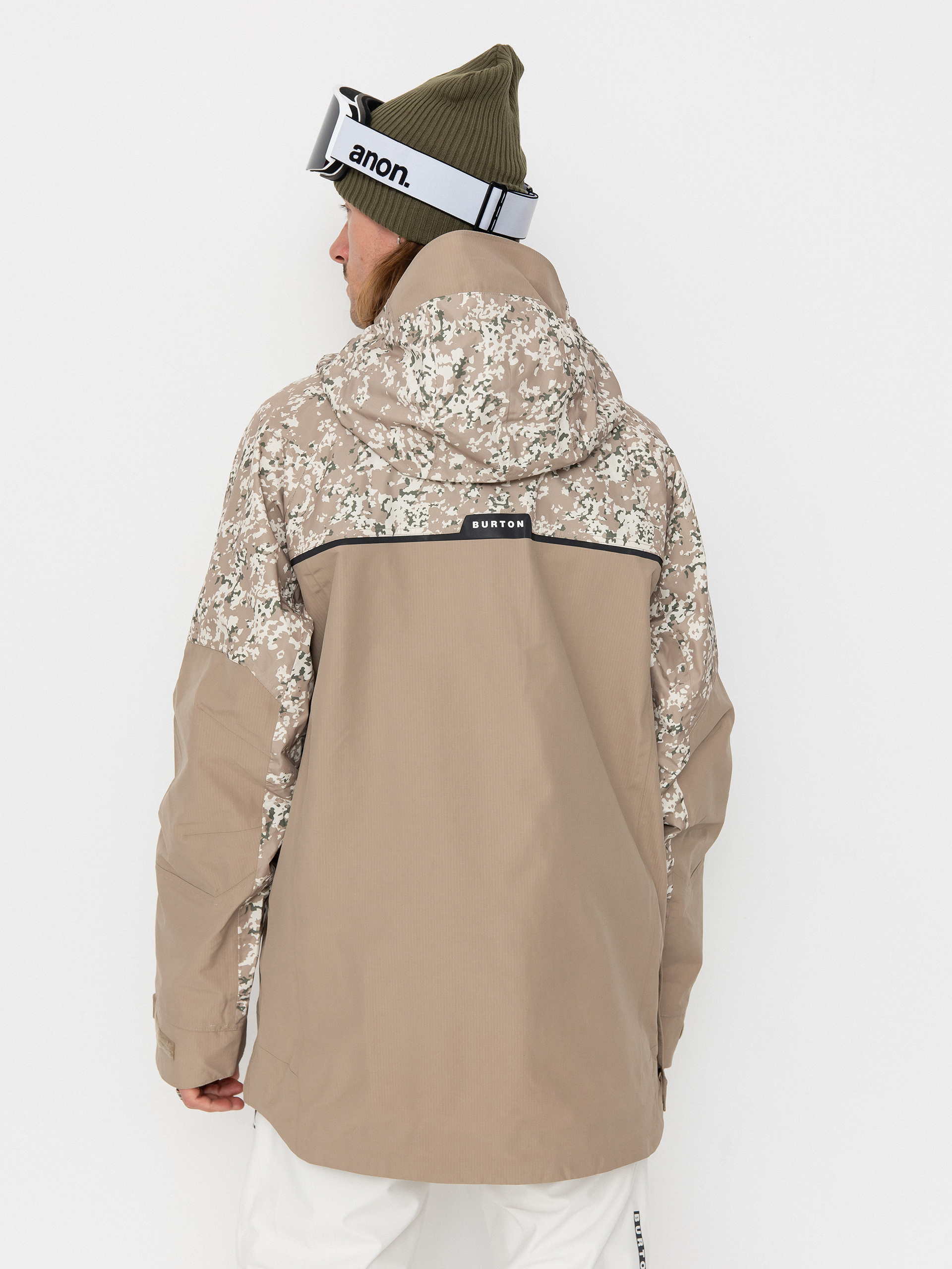 Pentru bărbați Geacă de snowboard Burton Frostner Anorak (snowfall camo/summit taupe)