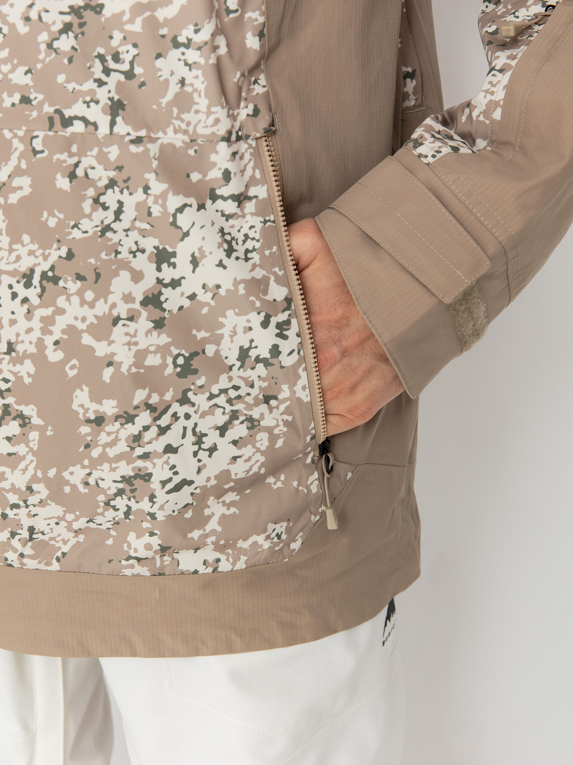 Pentru bărbați Geacă de snowboard Burton Frostner Anorak (snowfall camo/summit taupe)