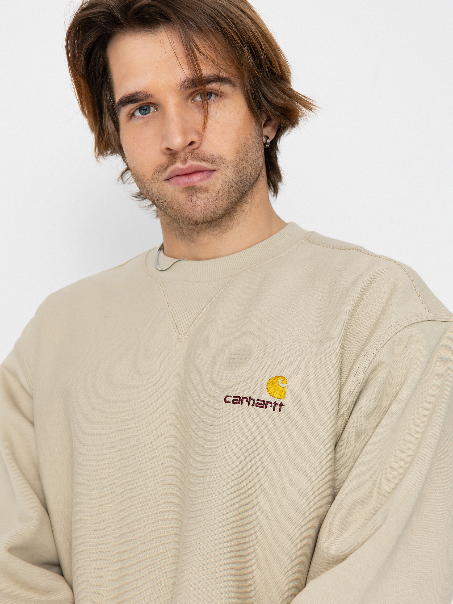 Hanorac Carhartt WIP American Script (fleur de sel)