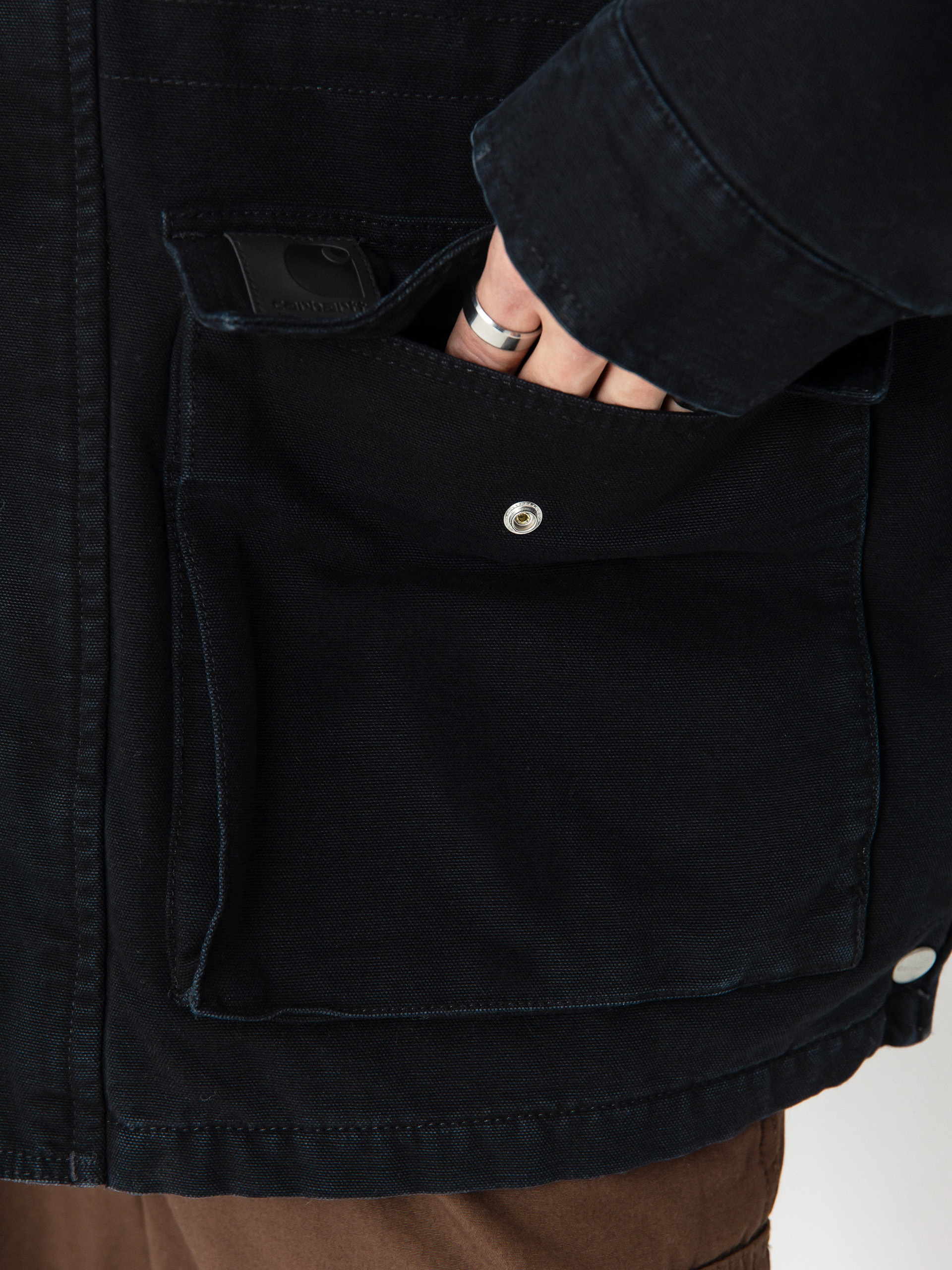 Geacă Carhartt WIP OG Santa Fe Coat (black/black)