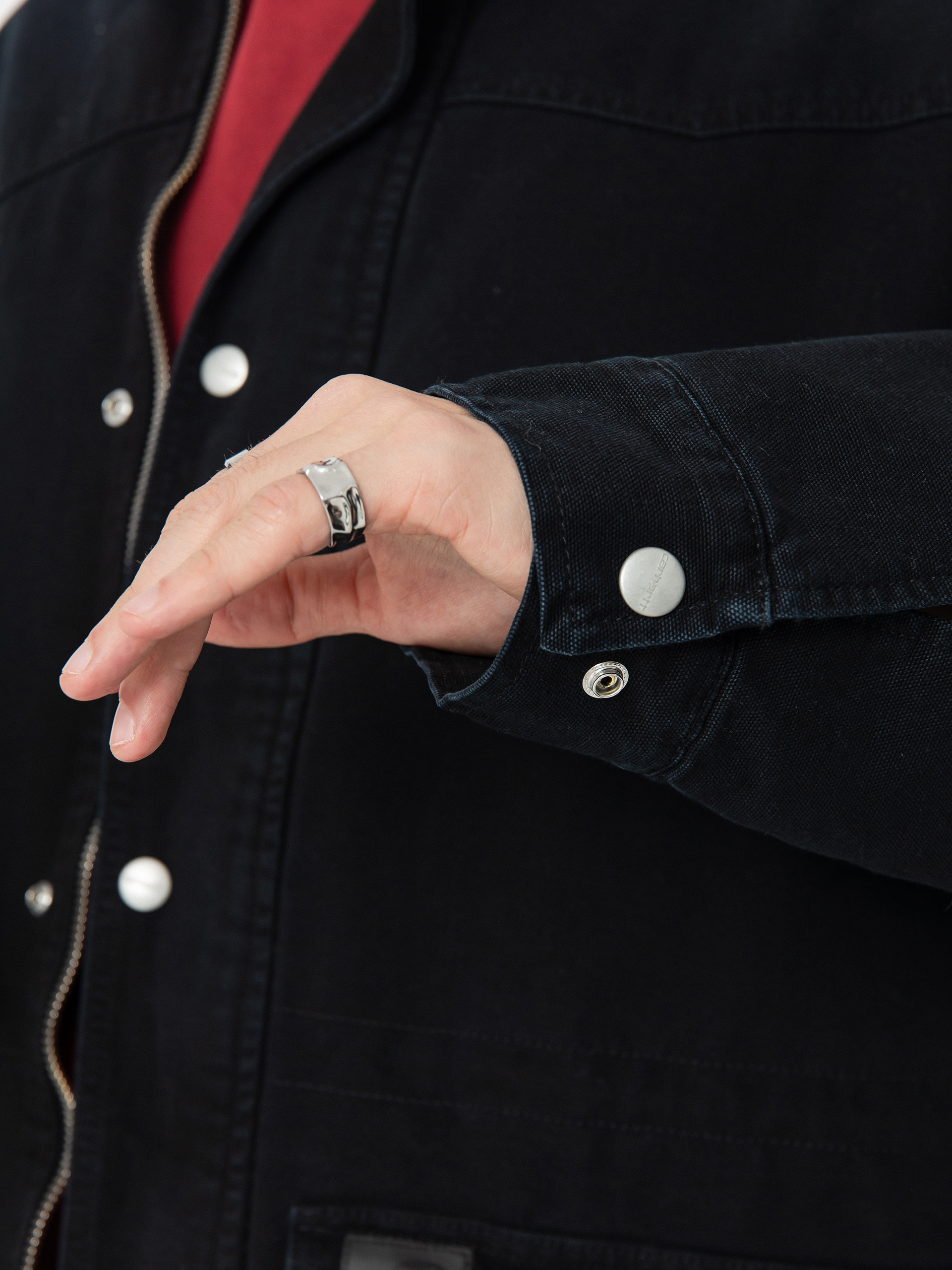 Geacă Carhartt WIP OG Santa Fe Coat (black/black)