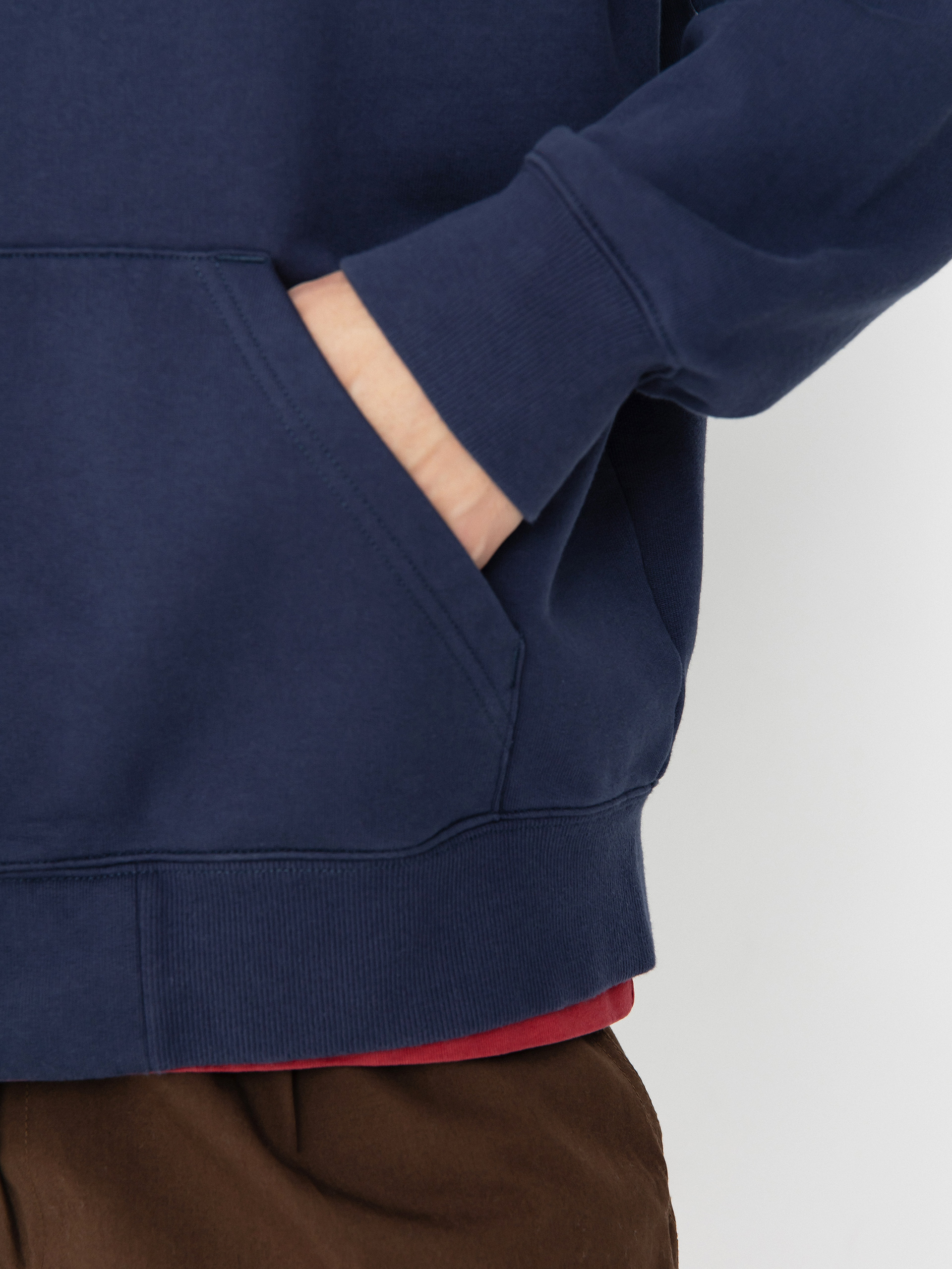 Hanorac cu glugă Carhartt WIP Runaway ZHD (blue/vermillion)