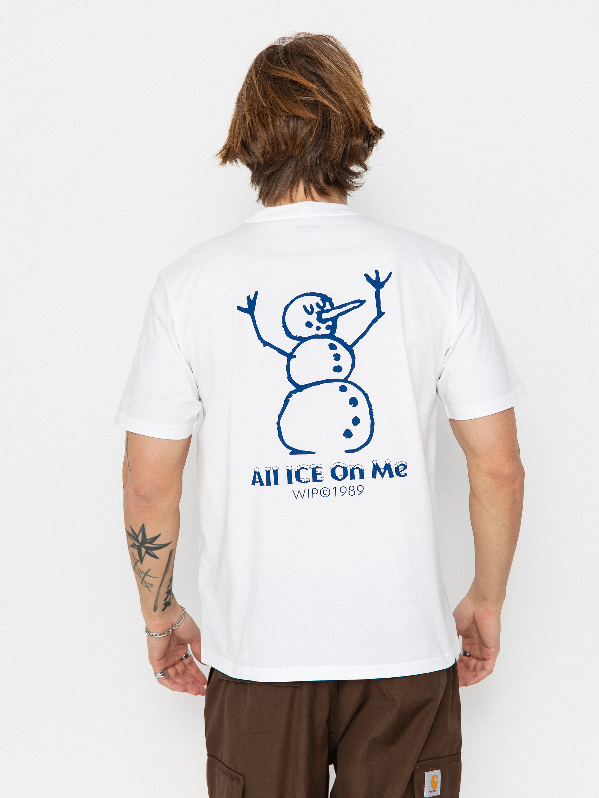 Tricou Carhartt WIP Ice (white)