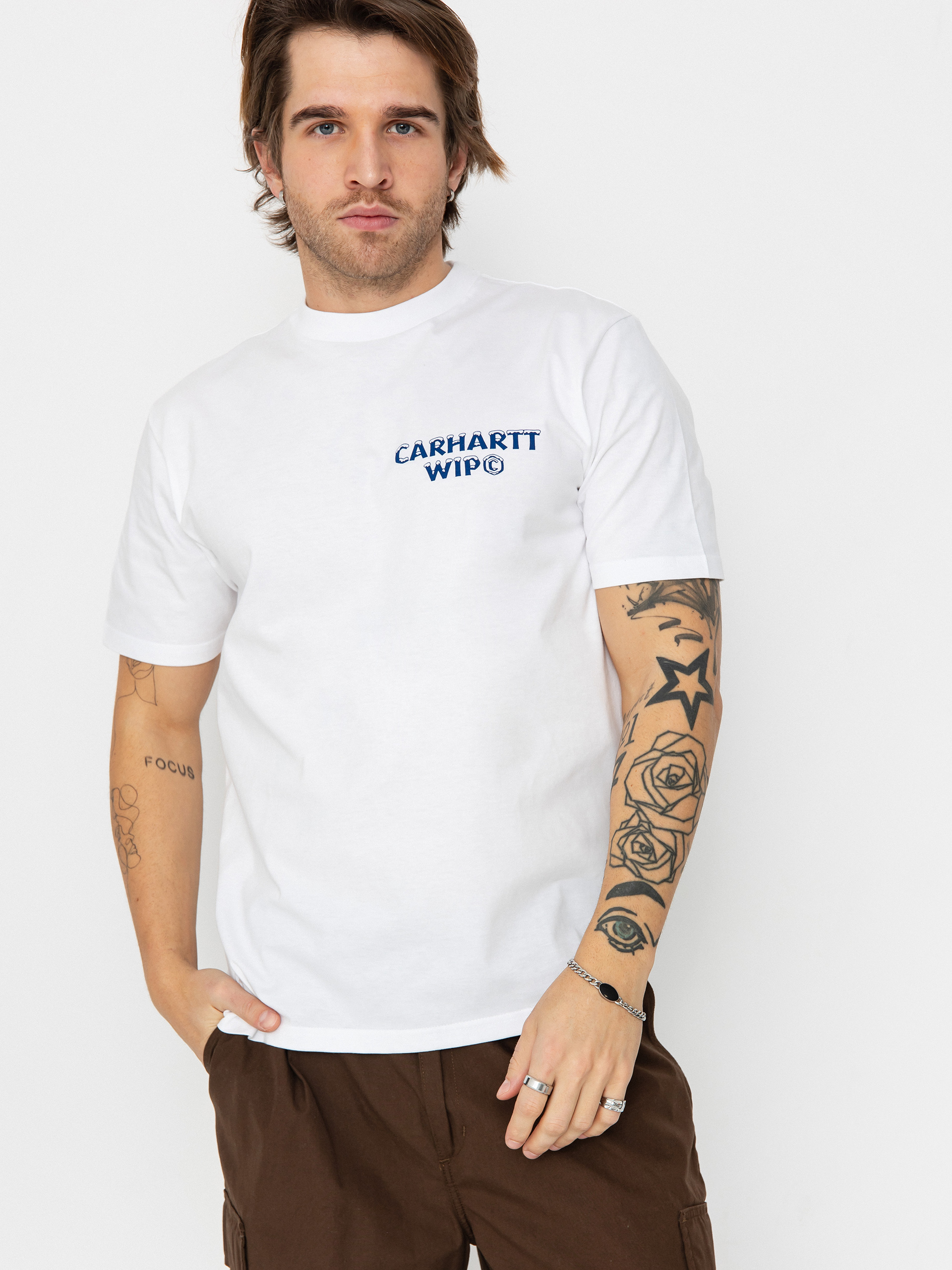 Tricou Carhartt WIP Ice (white)
