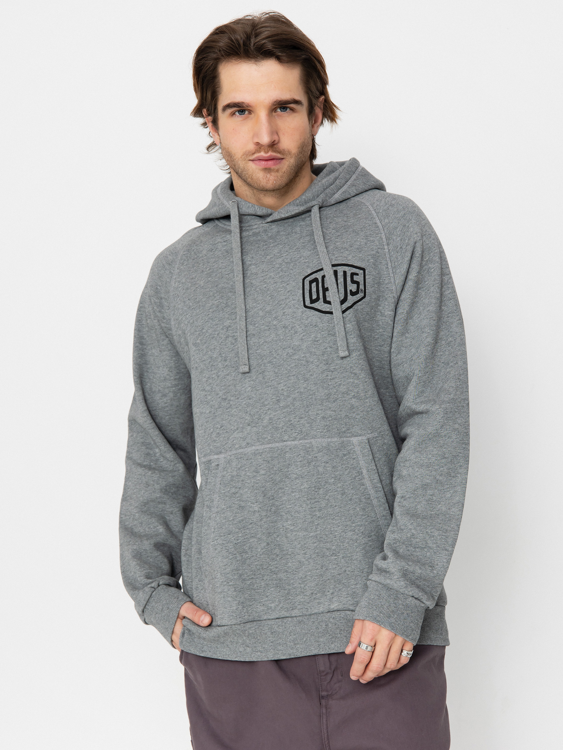 Hanorac cu glugă Deus Ex Machina Venice Address HD (grey marle)