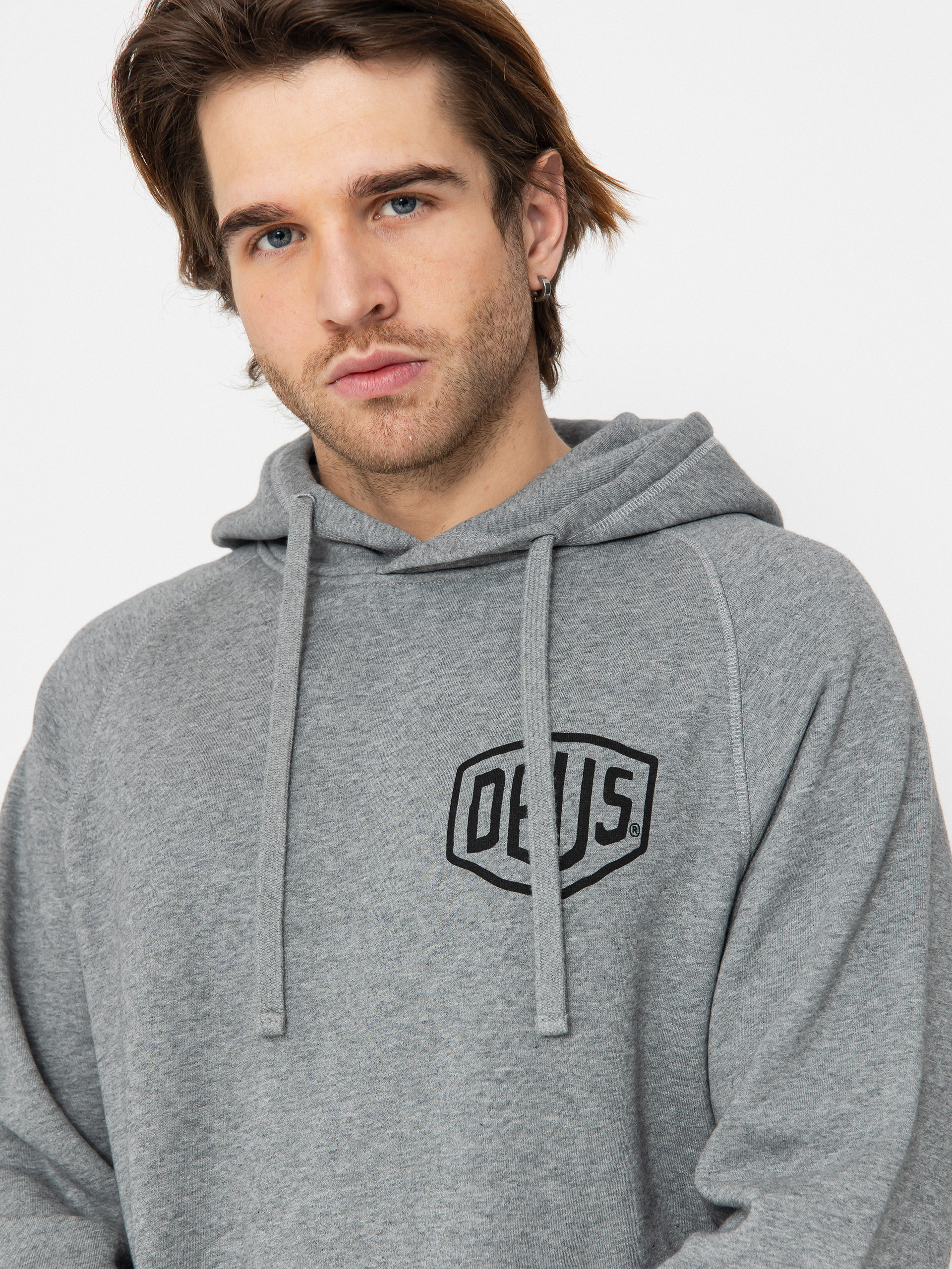 Hanorac cu glugă Deus Ex Machina Venice Address HD (grey marle)