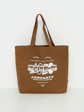 Geantă Carhartt WIP Canvas Graphic Tote (runaway print hamilton brown)