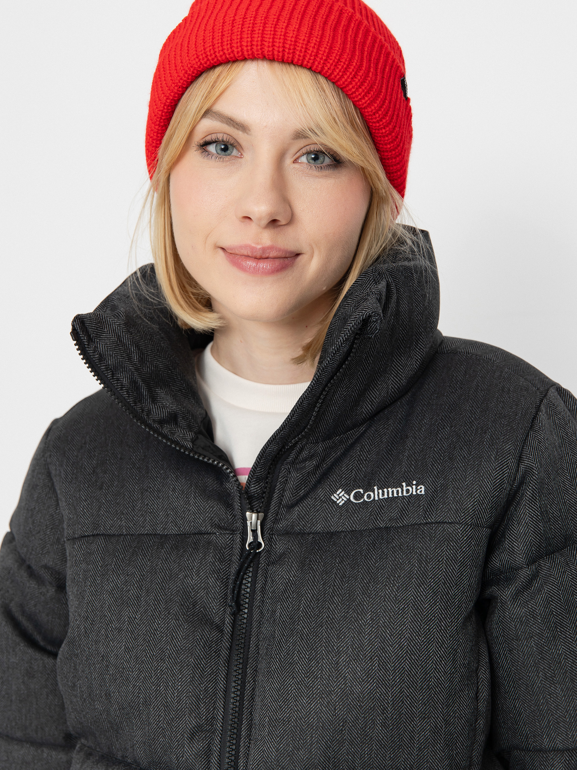 Geacă Columbia Puffect Herringbone Wmn (black herringbo)