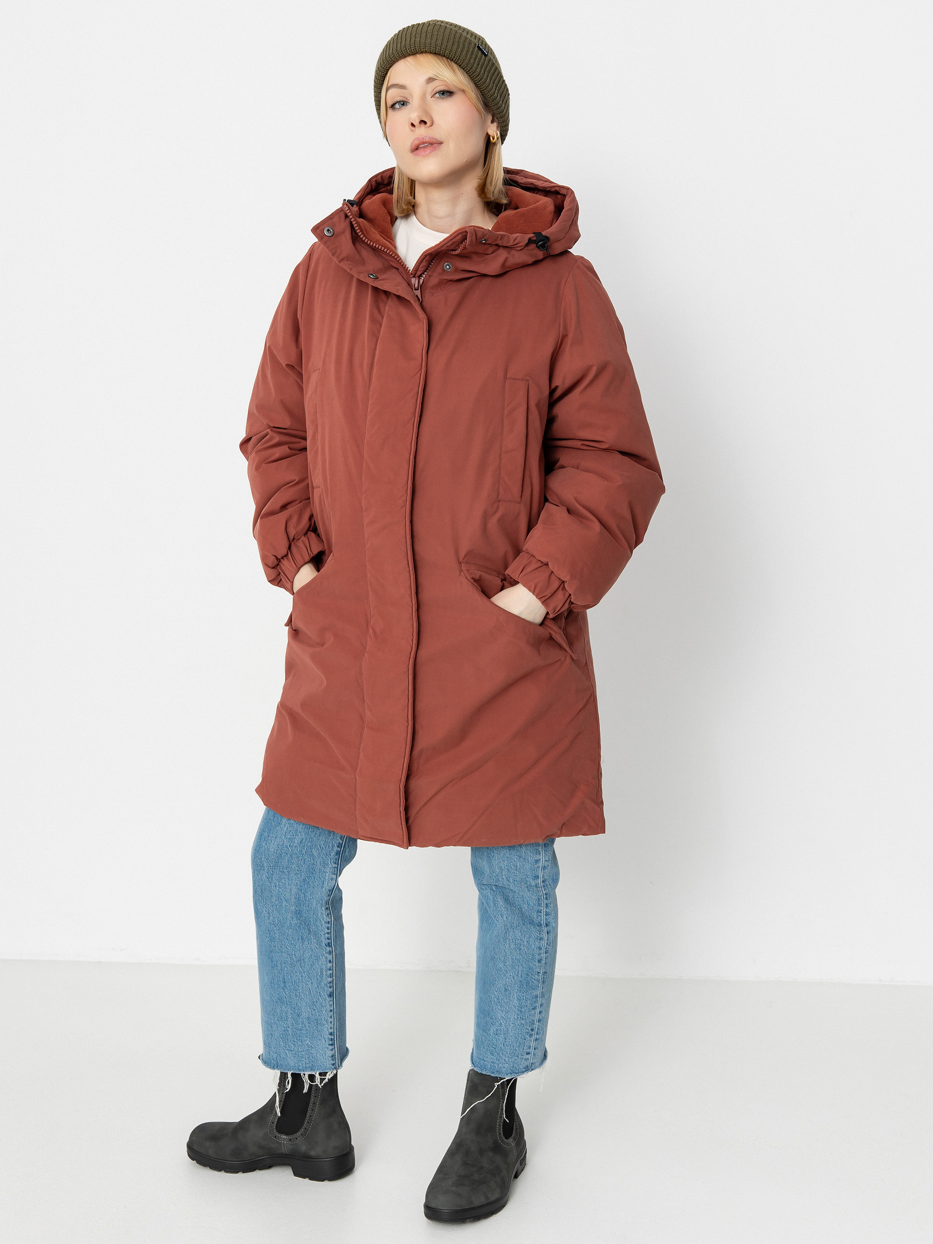 Geacu0103 Volcom Sleepi Puff Up Parka Wmn (chestnut brown)