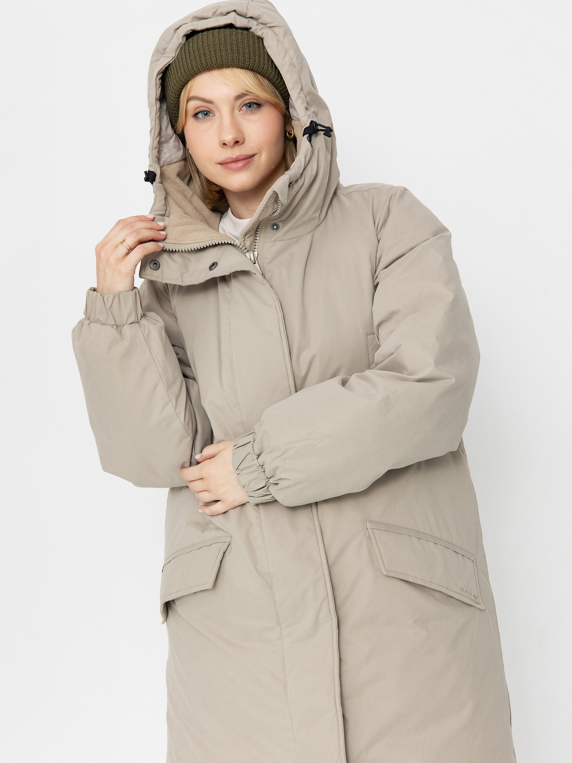 Geacă Volcom Sleepi Puff Up Parka Wmn (light khaki)