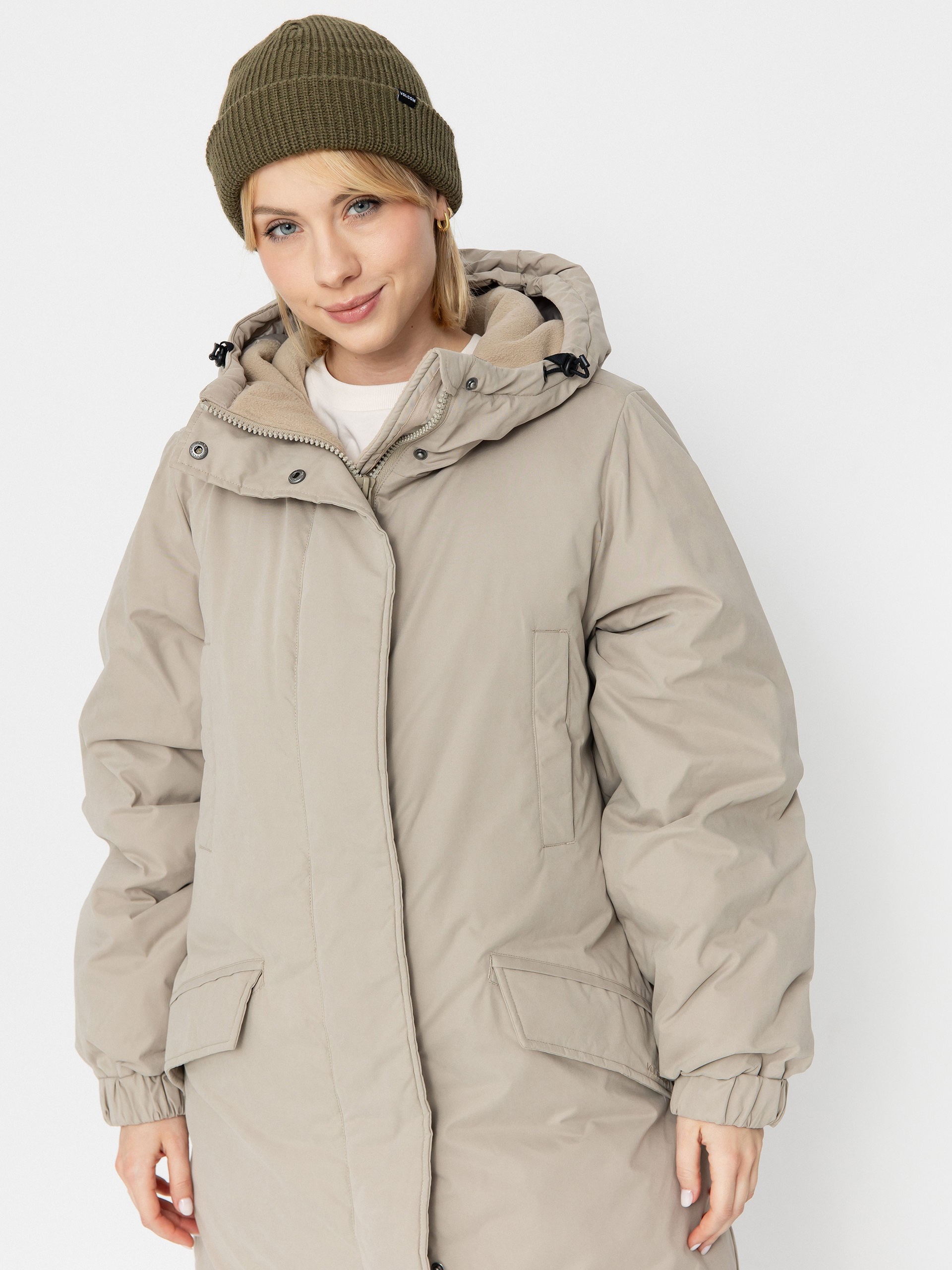 Geacă Volcom Sleepi Puff Up Parka Wmn (light khaki)