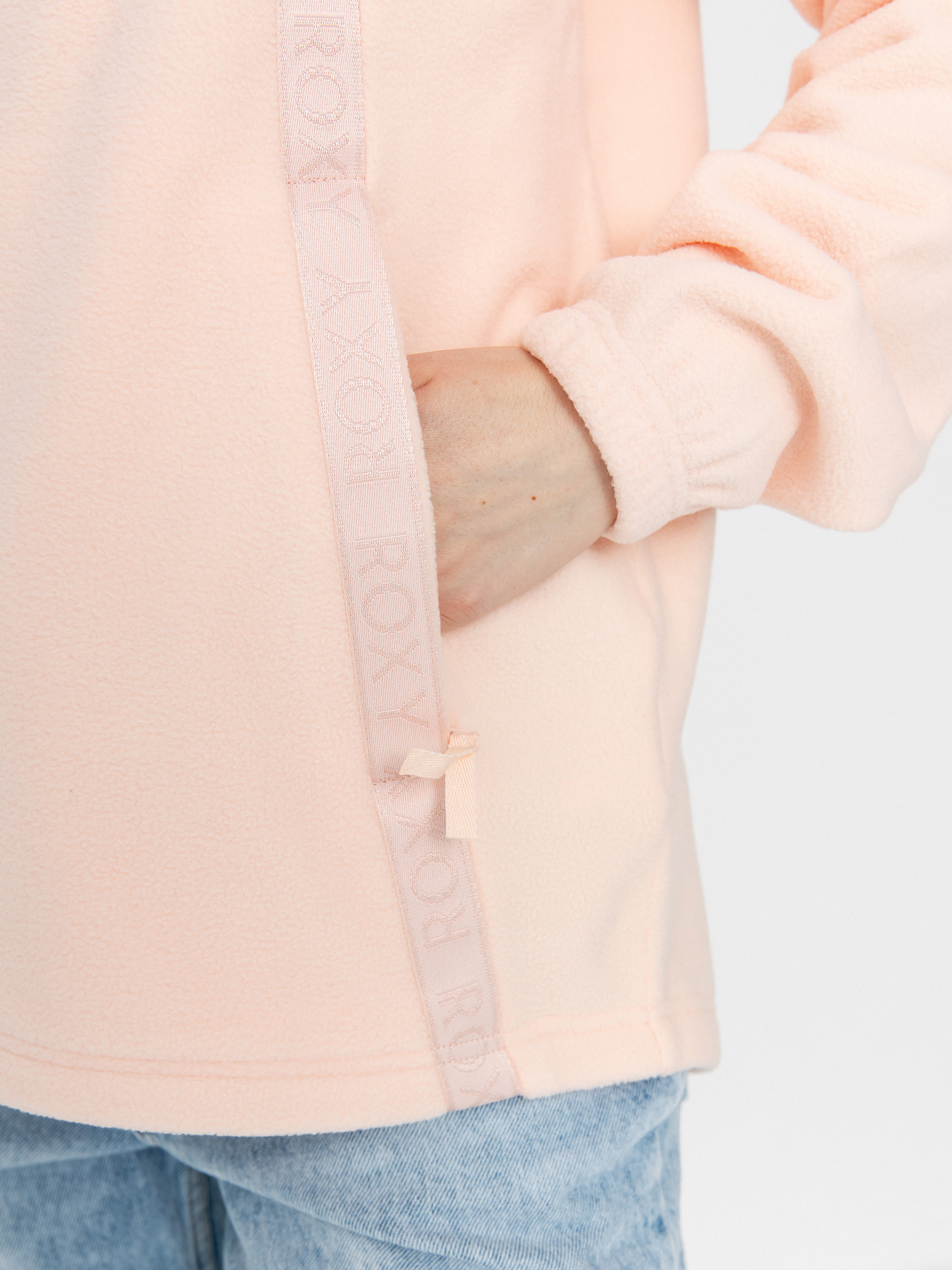 Pentru femei Hanorac din fleece Roxy Fleeting Snow (pink salt)