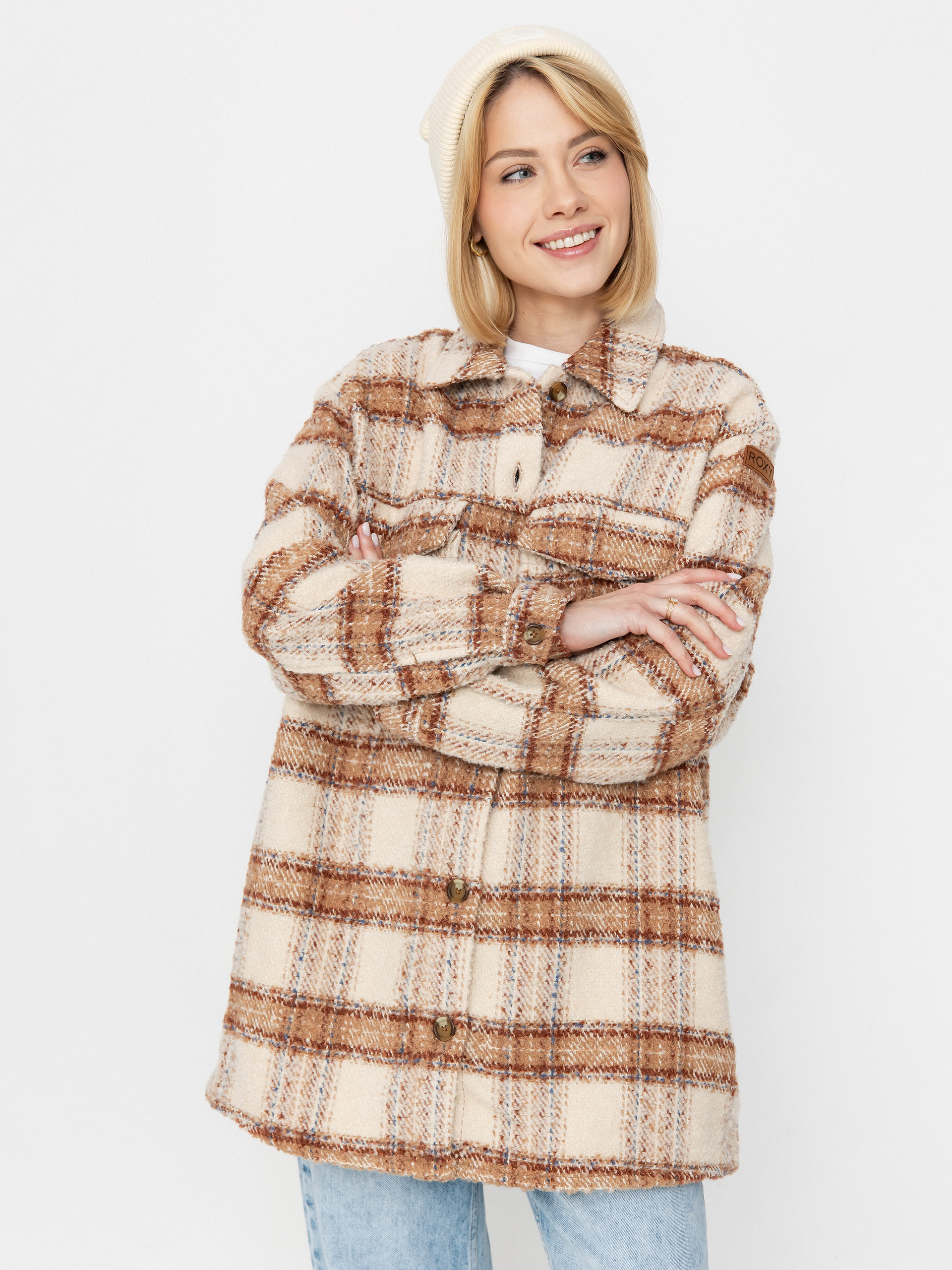 Cămașă Roxy Check The Swel III Wmn (parchement paradise)