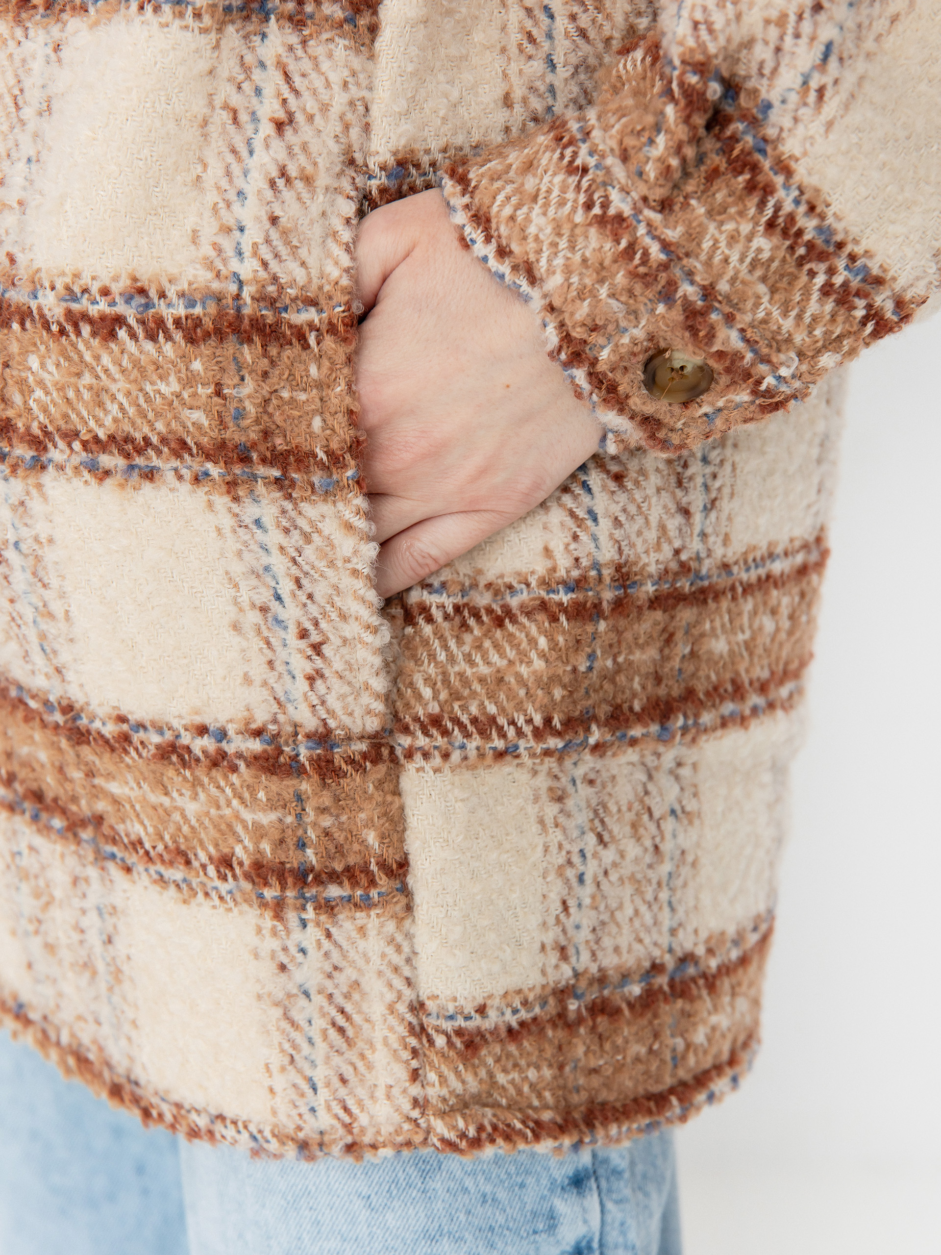 Cămașă Roxy Check The Swel III Wmn (parchement paradise)