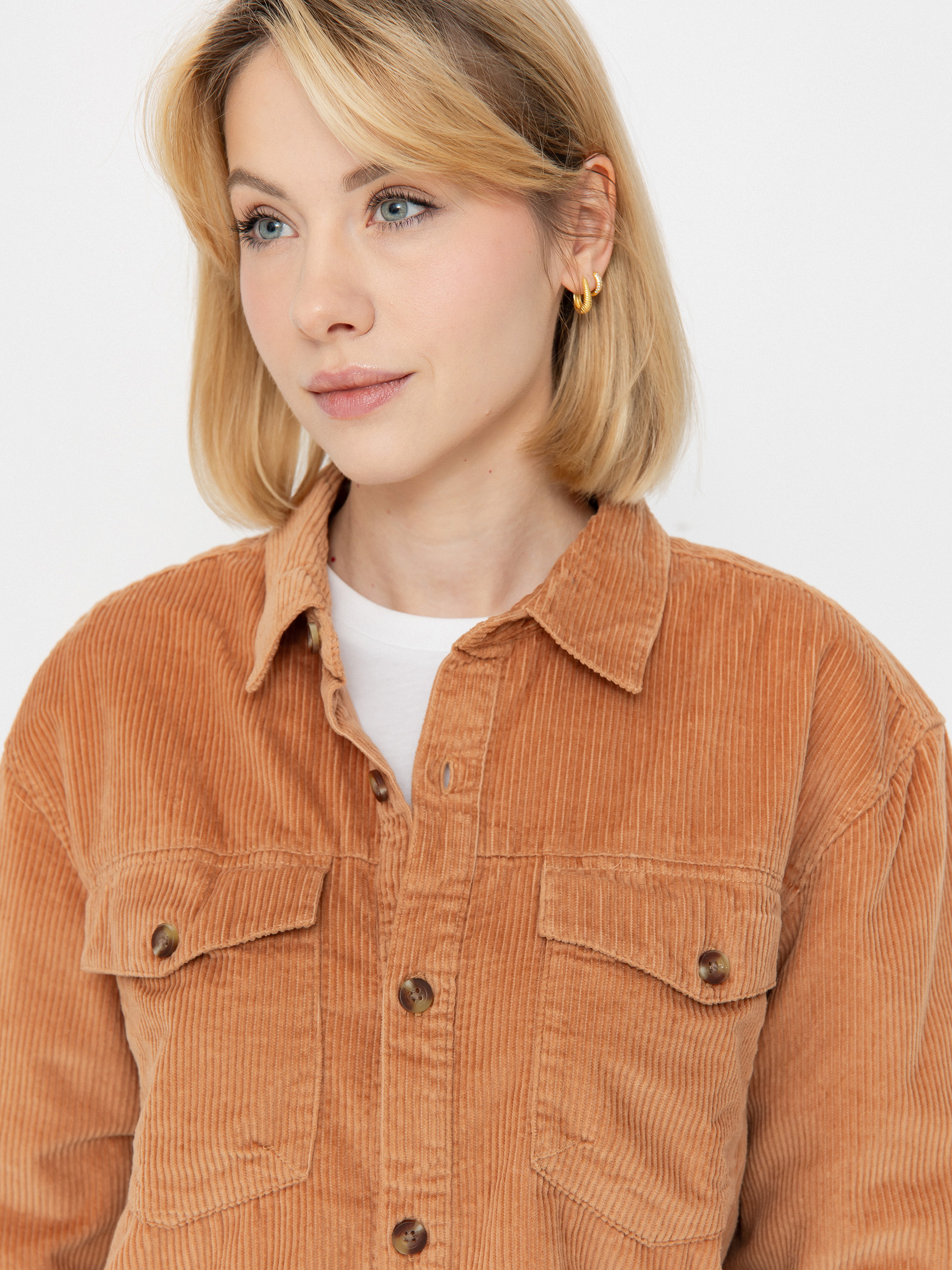 Cămașă Roxy Let It Go Cord Wmn (camel)