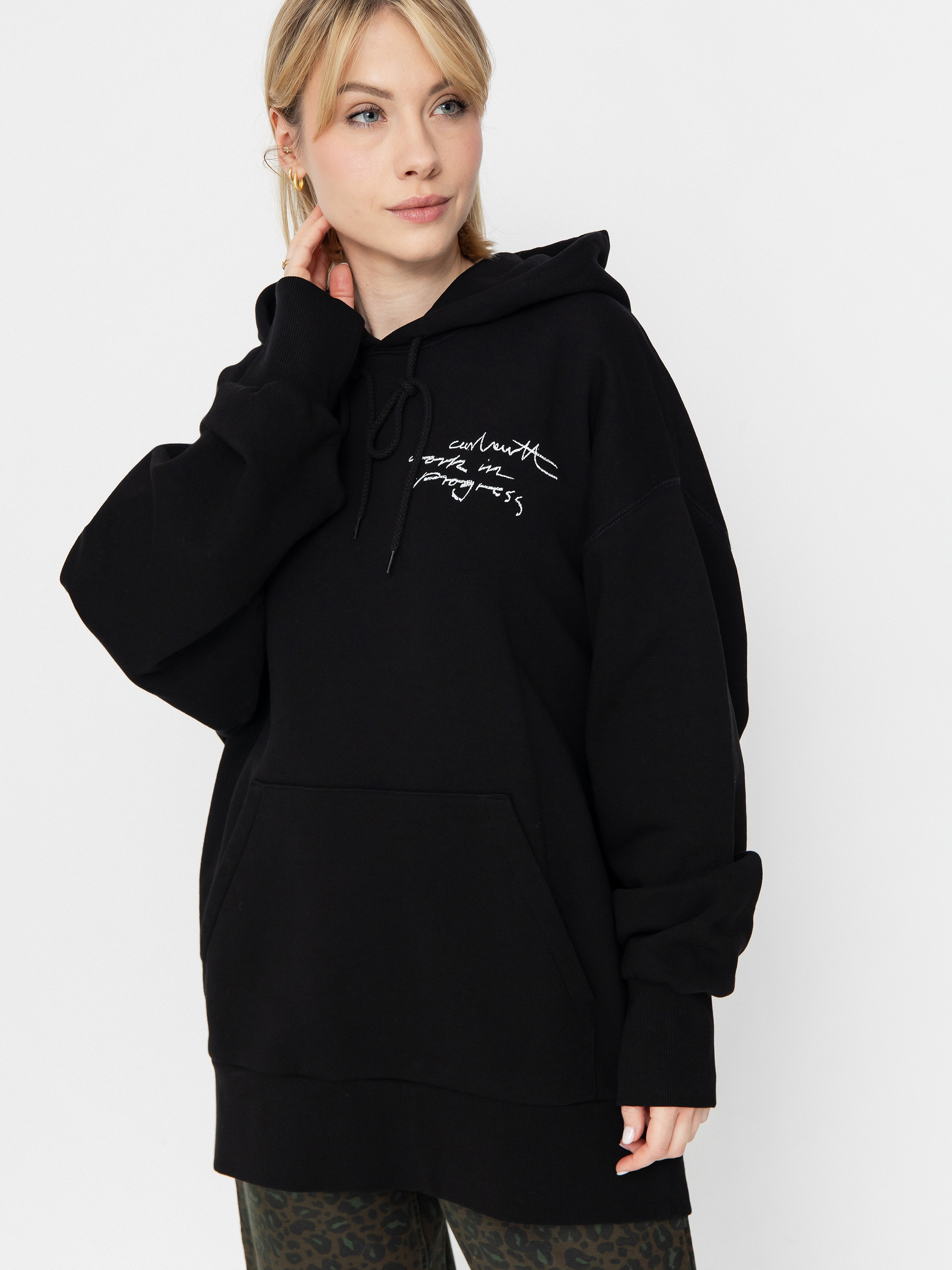 Hanorac cu glugă Carhartt WIP Lips HD Wmn (black)