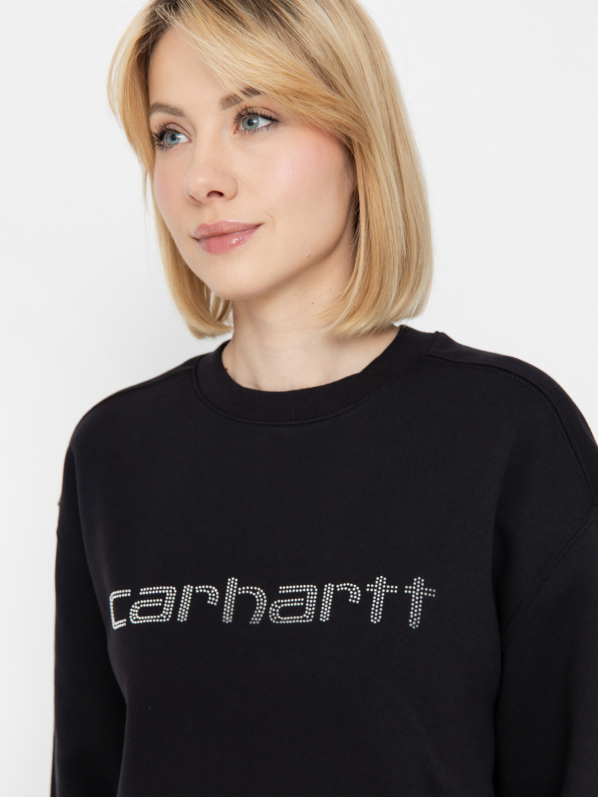 Hanorac Carhartt WIP Rivet Script Wmn (black/silver)