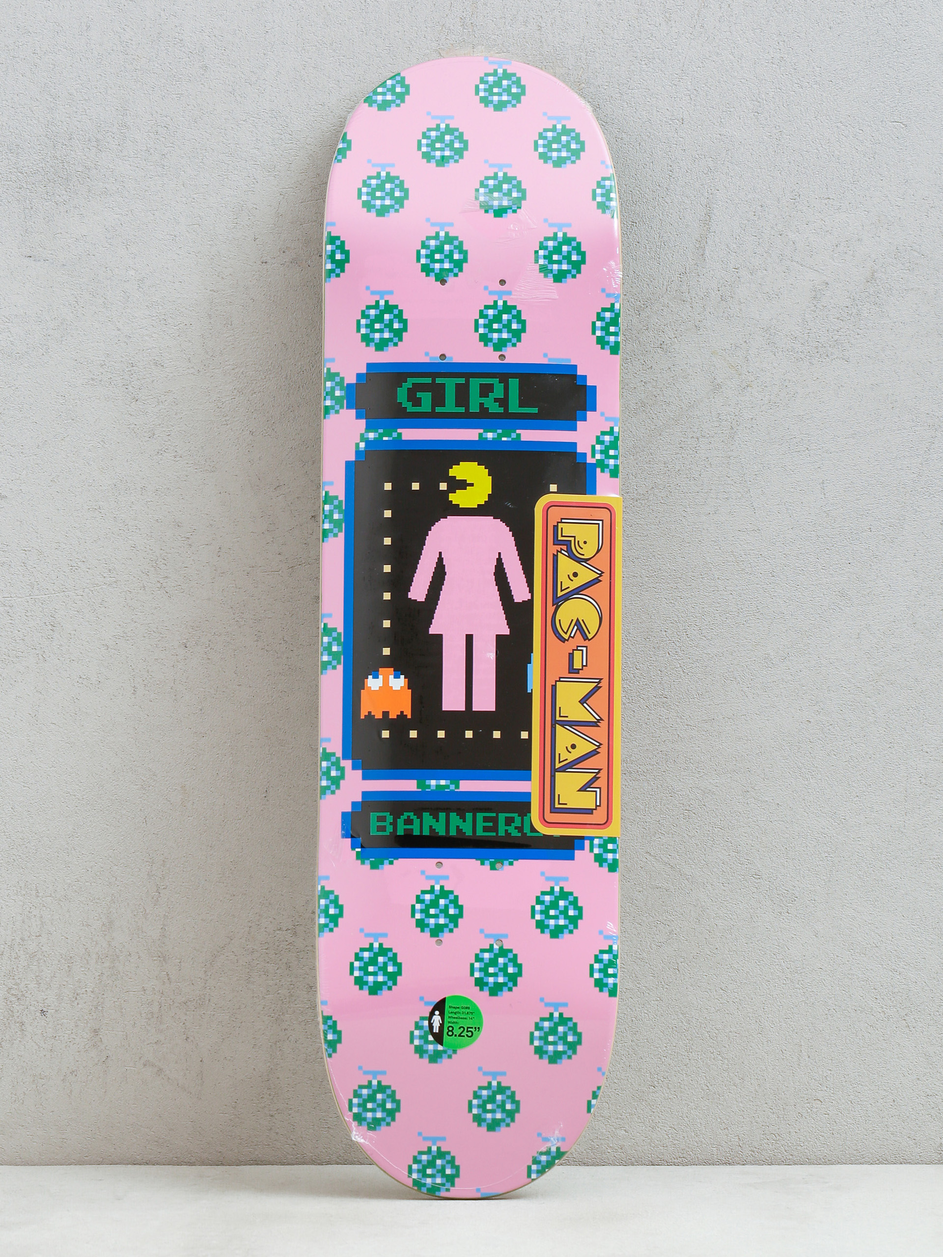 Placă Girl Skateboard Bannerot Pac Man (pink)