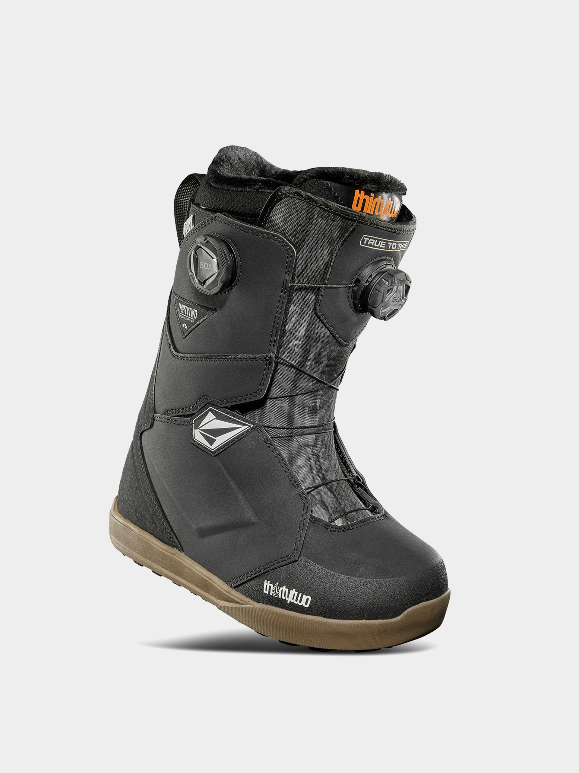 Încălțăminte pentru snowboard ThirtyTwo Lashed Double Boa X Volcom Wmn (black/grey/gum)