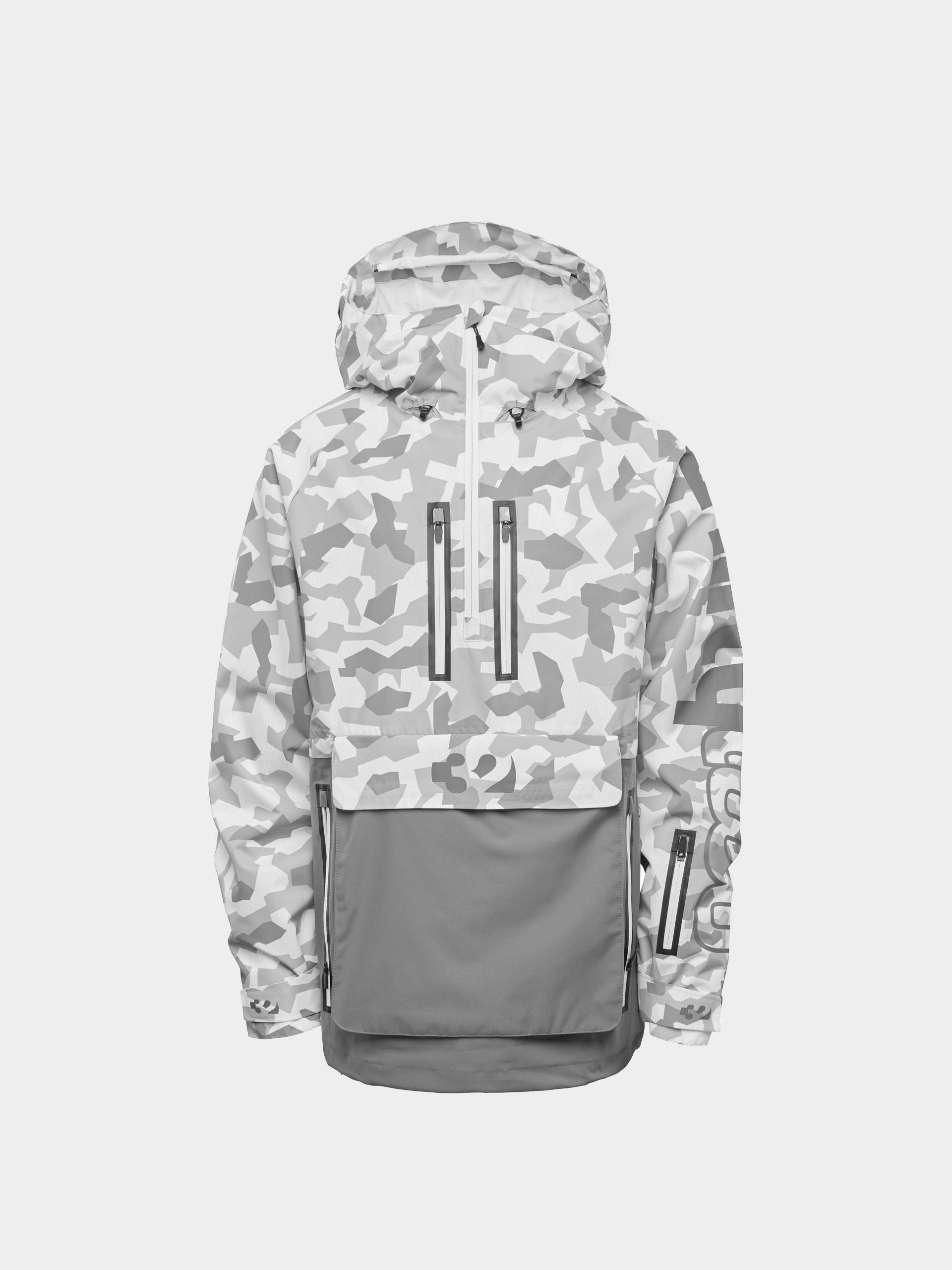 Pentru bărbați Geacă de snowboard ThirtyTwo Light Anorak (white/camo)