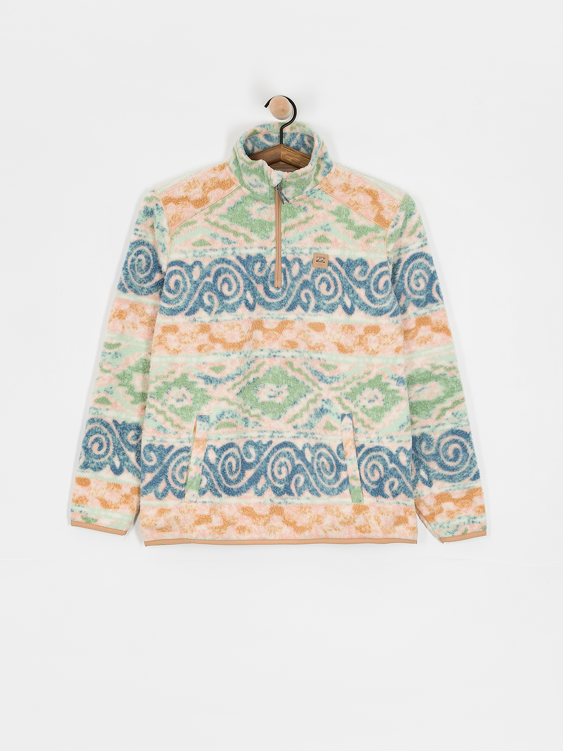 Pentru femei Hanorac din fleece Billabong Boundary Mock 3 (blue haze)