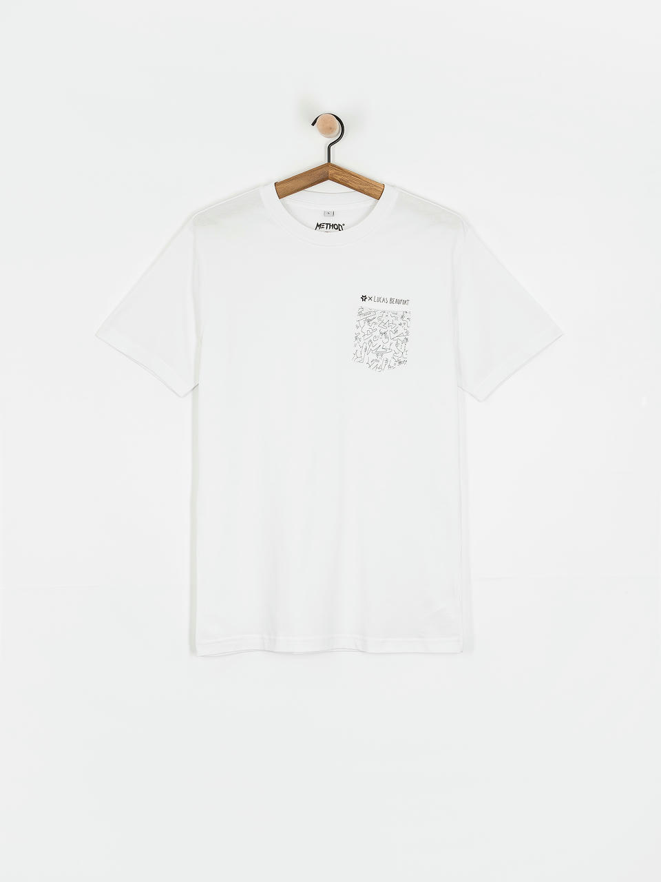 Tricou Method X Lucas Pocket (white)