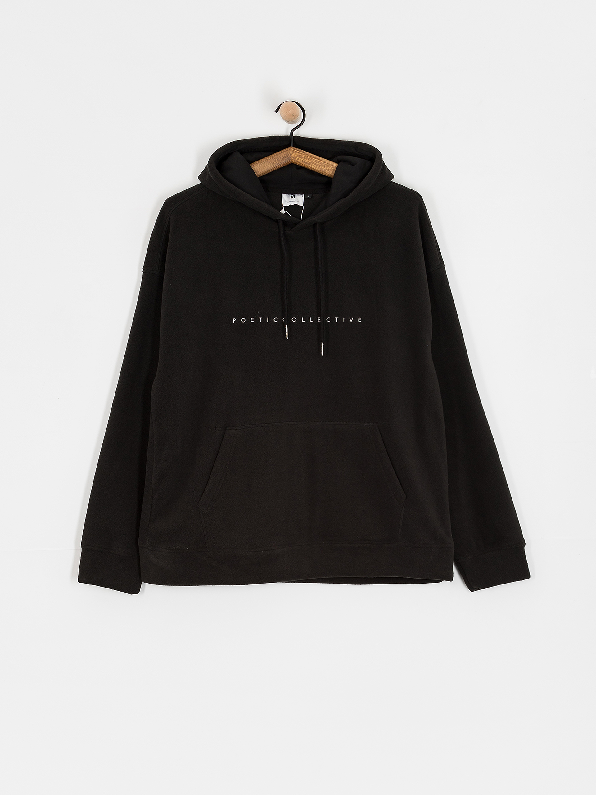 Hanorac cu glugă Poetic Collective Fleece HD (black)