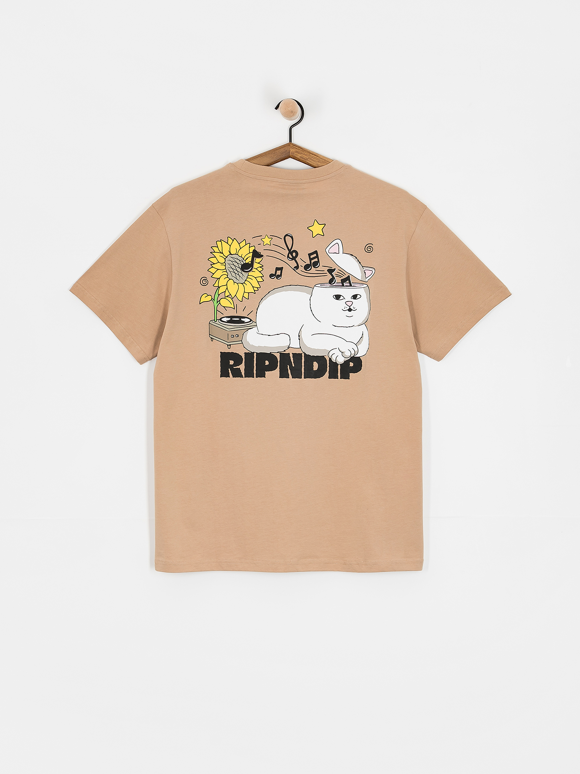 Tricou RipNDip No Music No Life (almond)