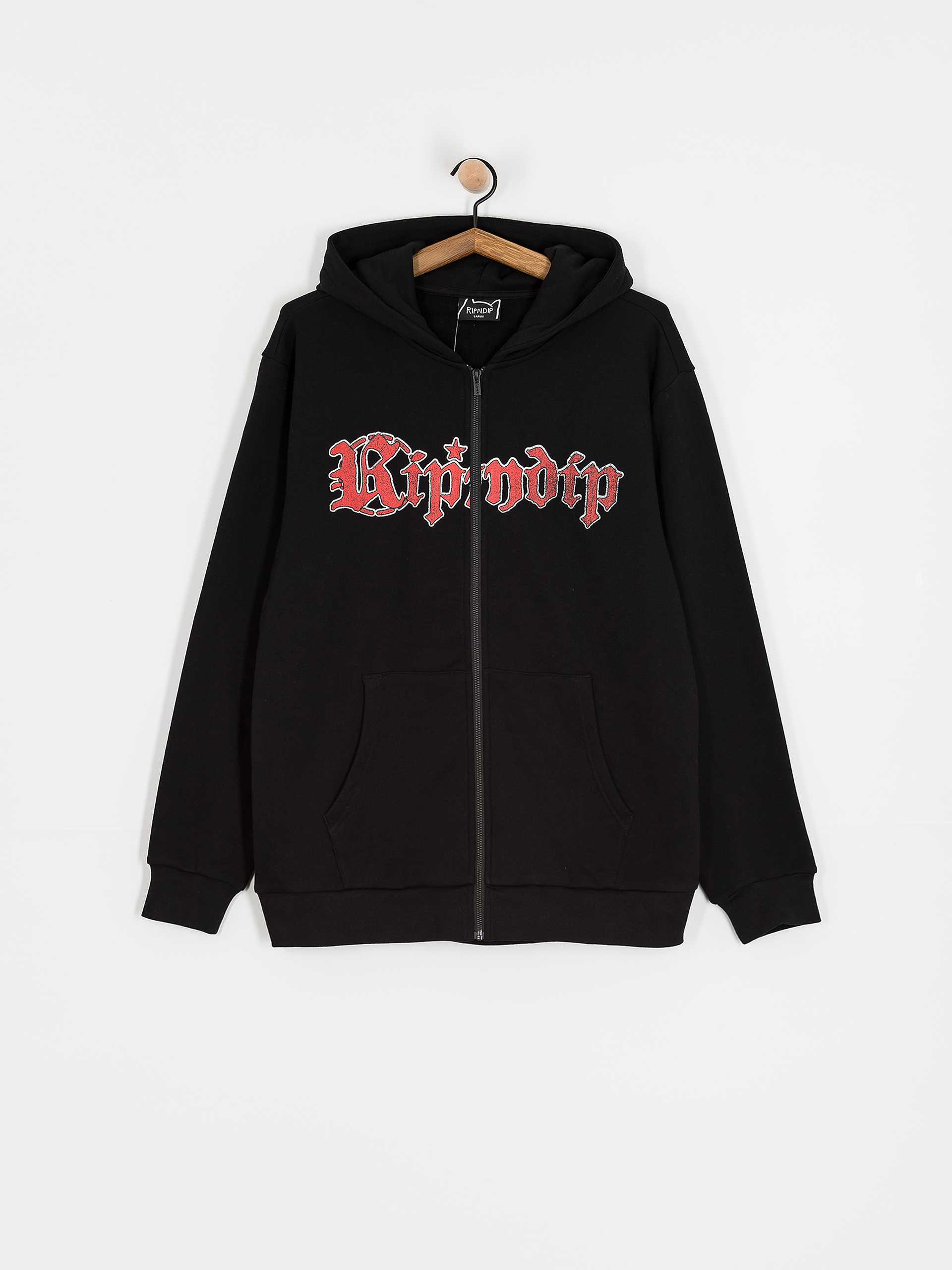 Hanorac cu glugă RipNDip Fein HD (black)