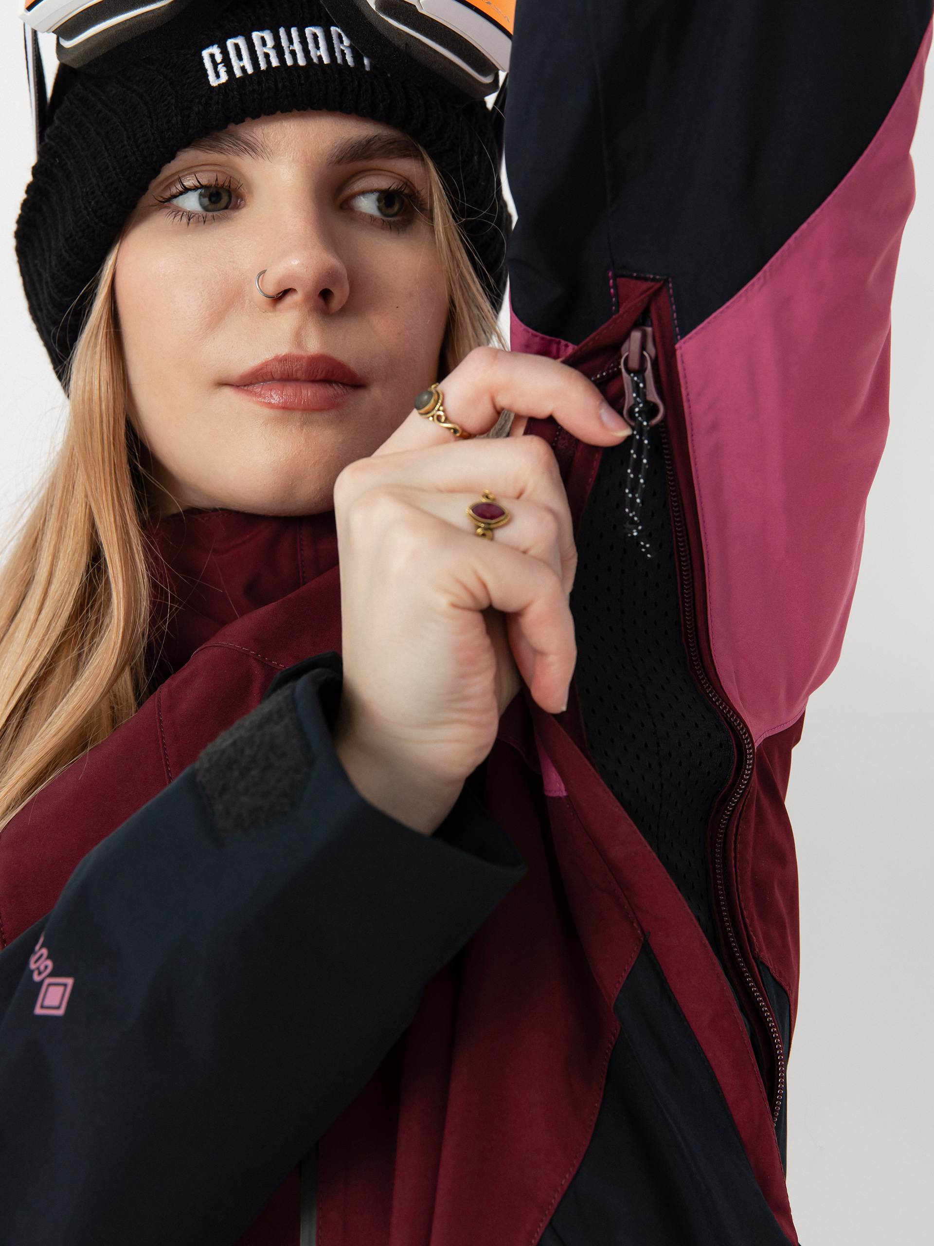 Pentru femei Geacă de snowboard Volcom V.Co Aris Ins Gore (burgundy)