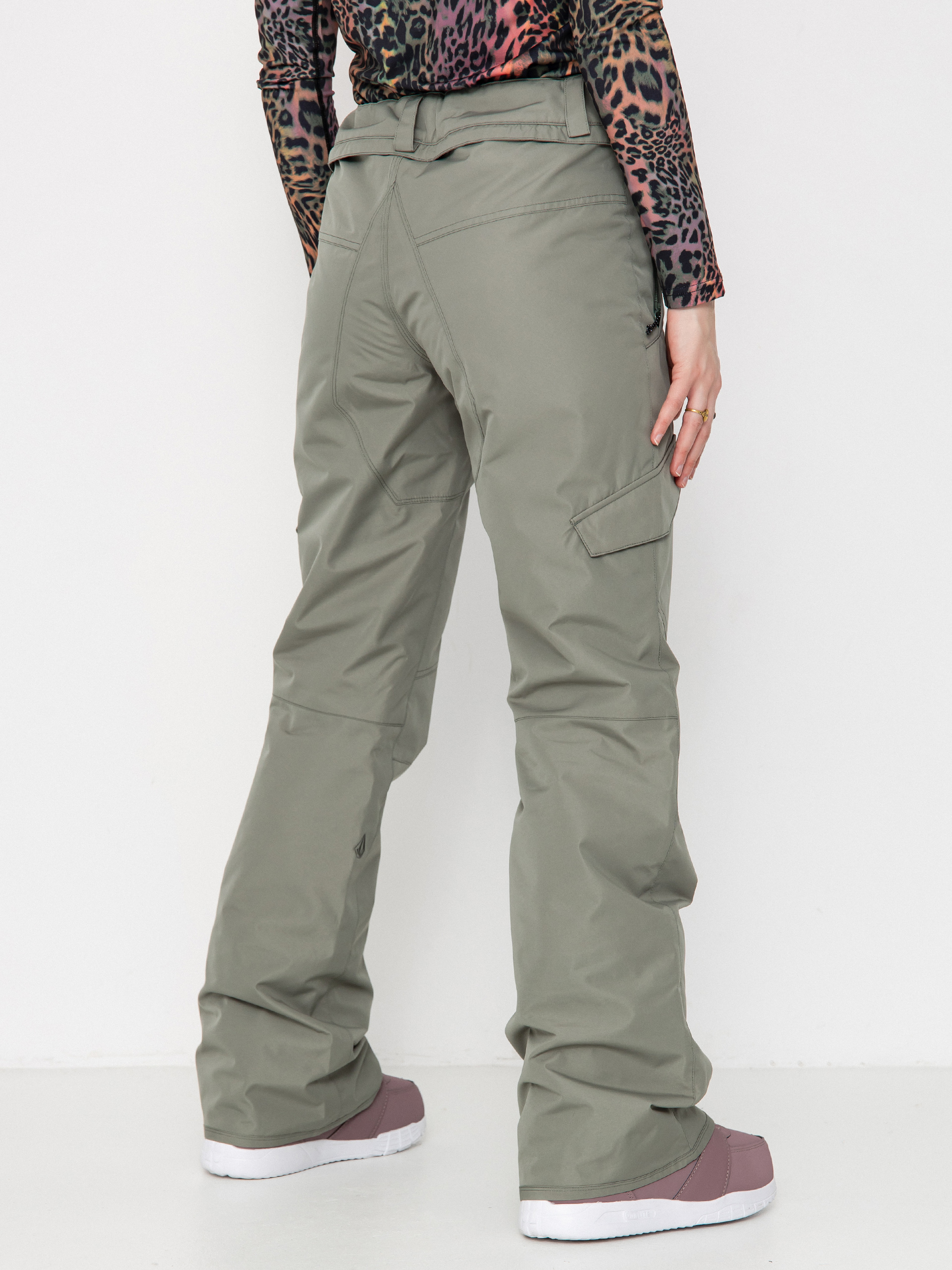 Pentru femei Pantaloni pentru snowboard Volcom Bridger Ins (lichen green)